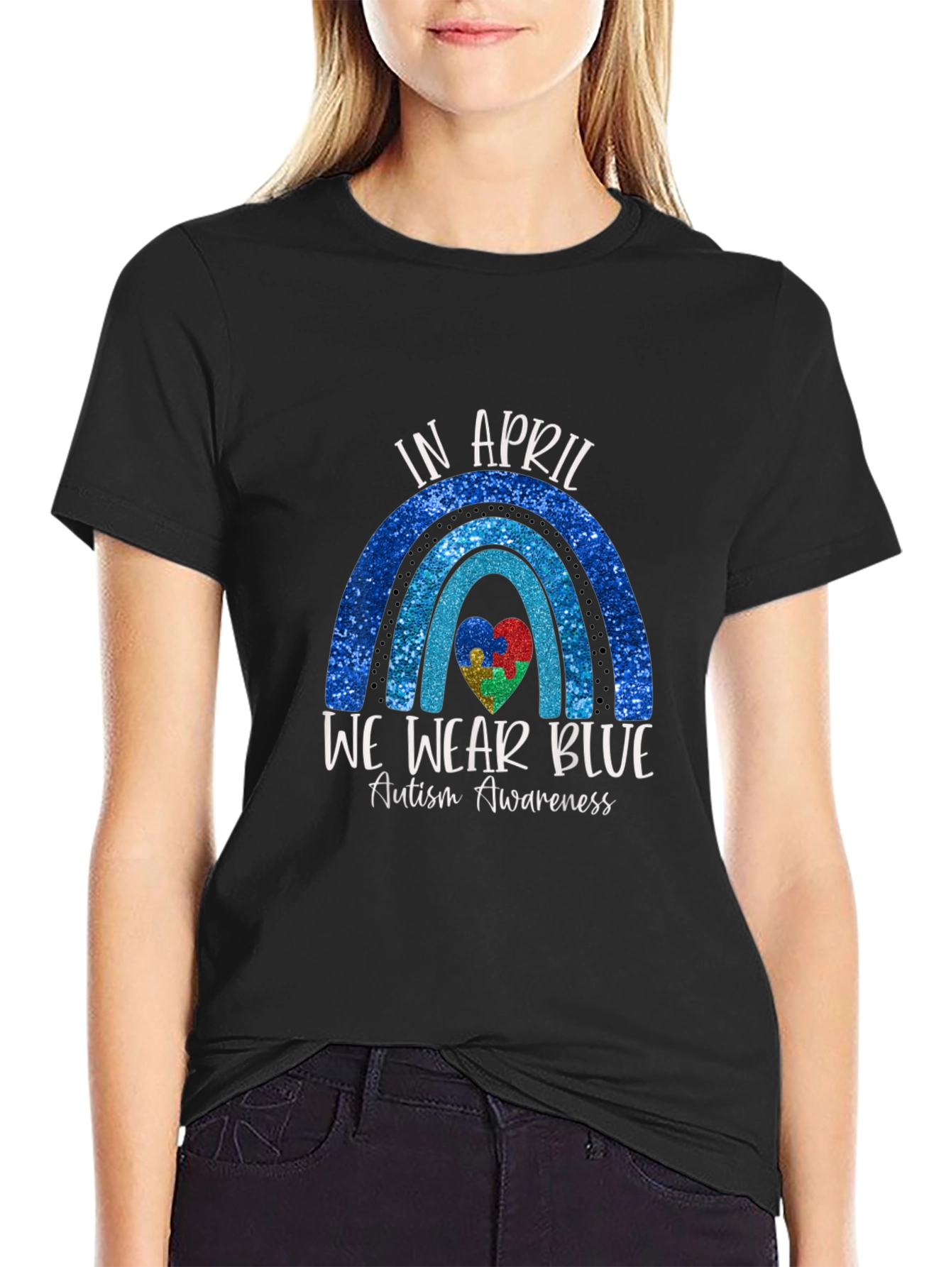 Autism Awareness T-Shirt - In April We Wear Blue