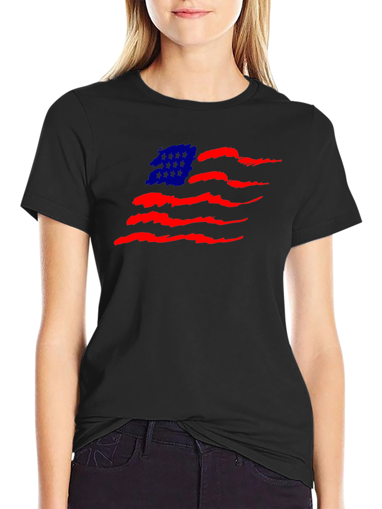 American Flag Graphic Tee - Patriotic Style