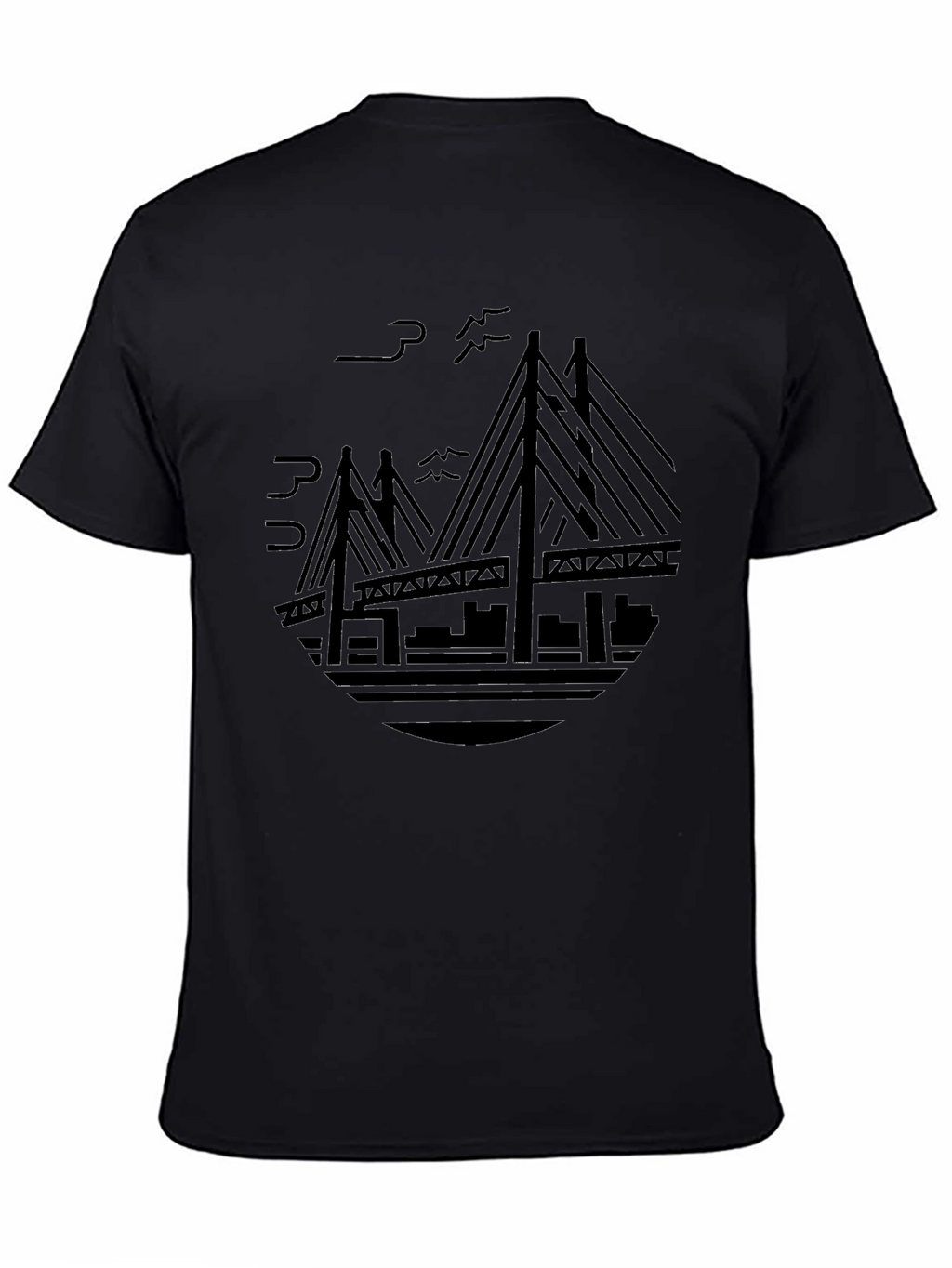 Bridge Graphic Black T-Shirt