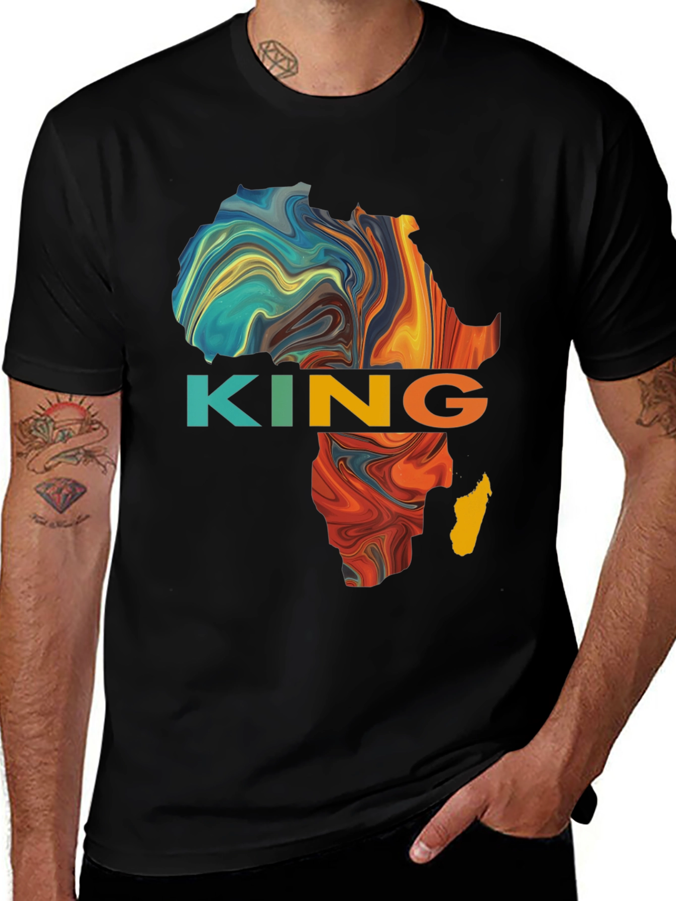 African King Graphic T-Shirt