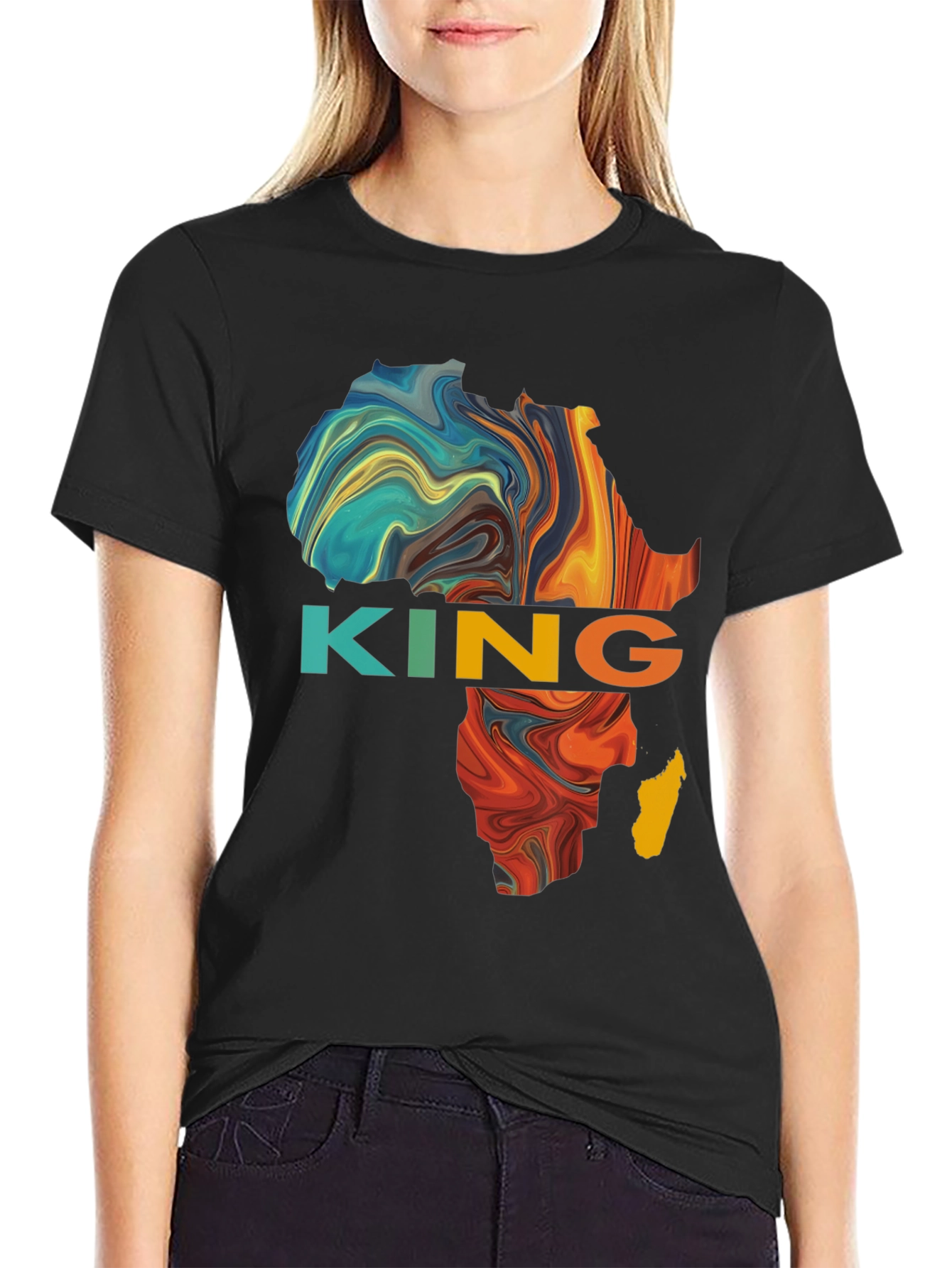 African King Graphic T-Shirt