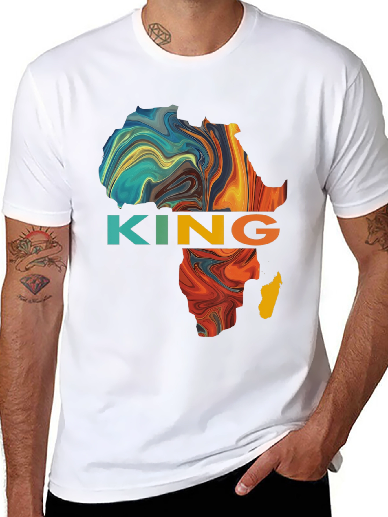 African King Graphic T-Shirt