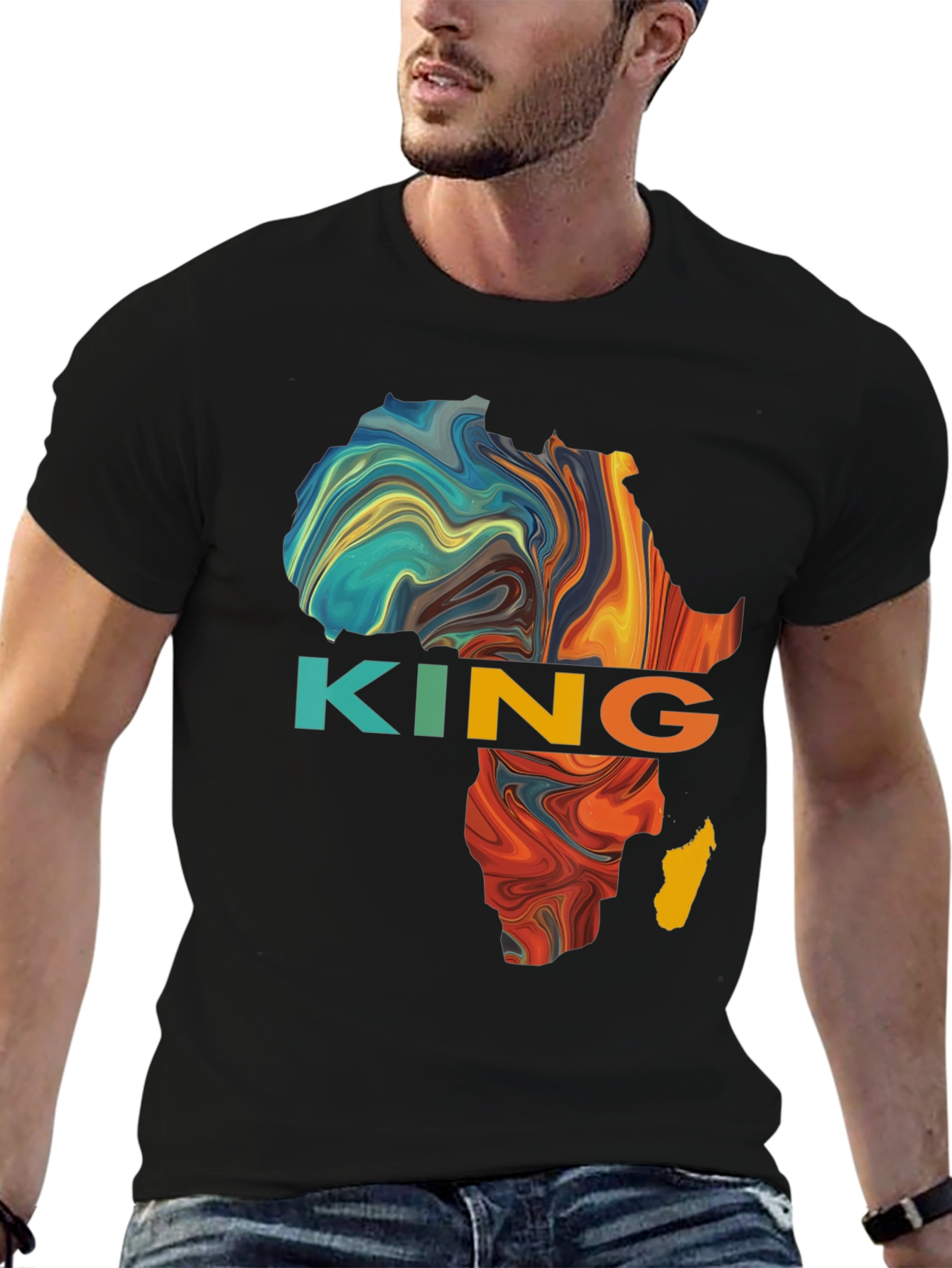 African King Graphic T-Shirt