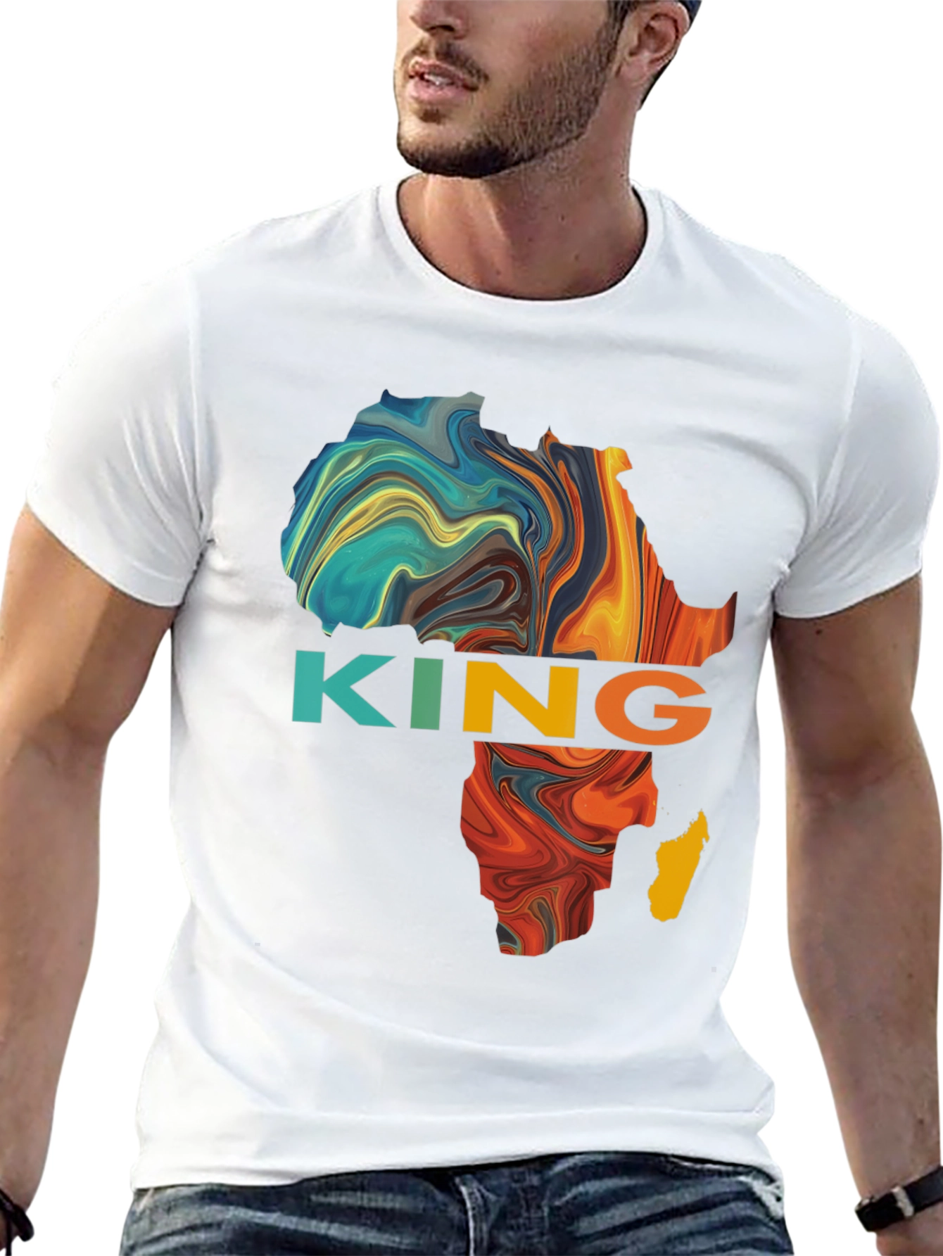 African King Graphic T-Shirt