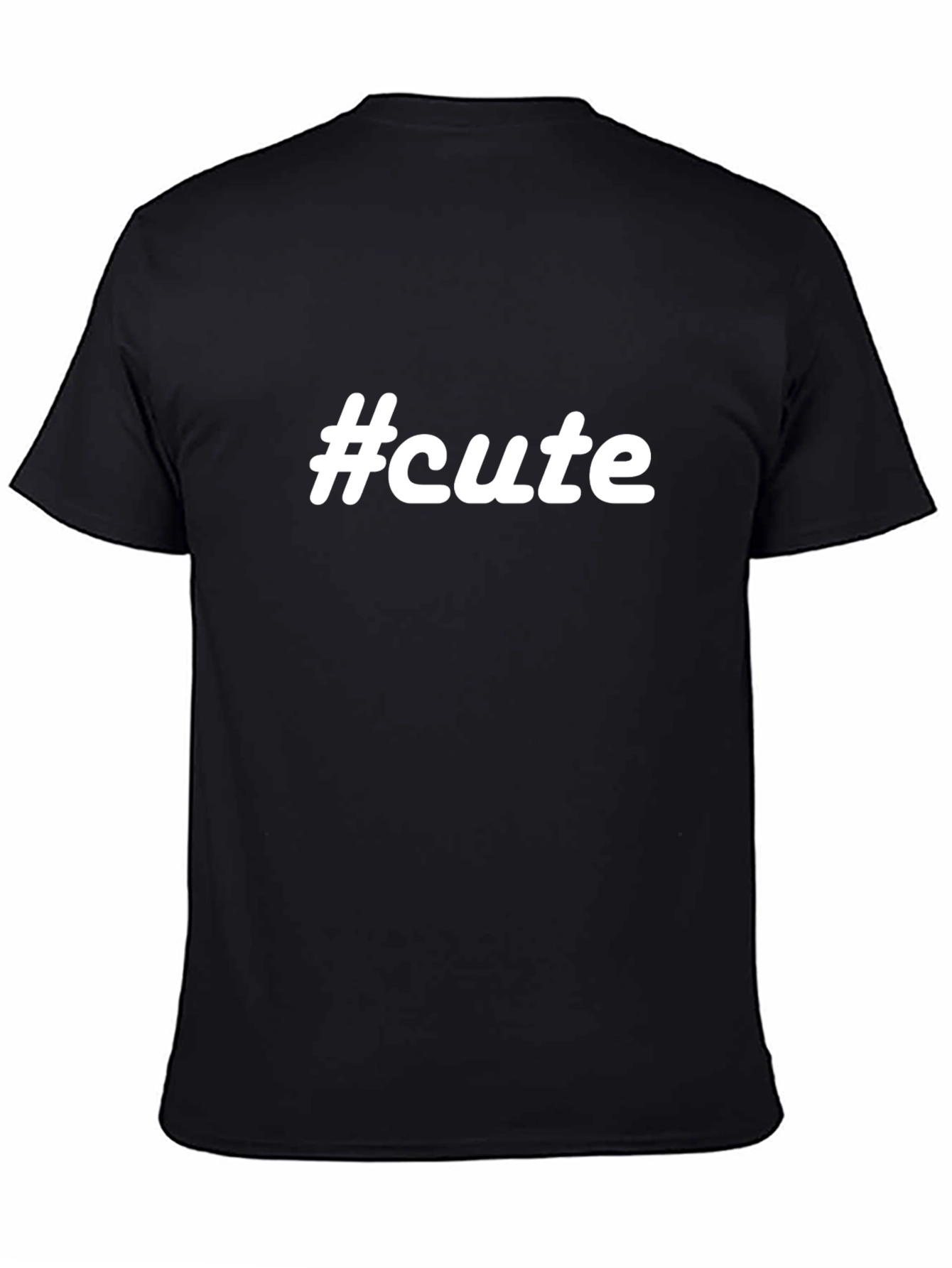 #cute Black T-Shirt - Trendy & Comfortable