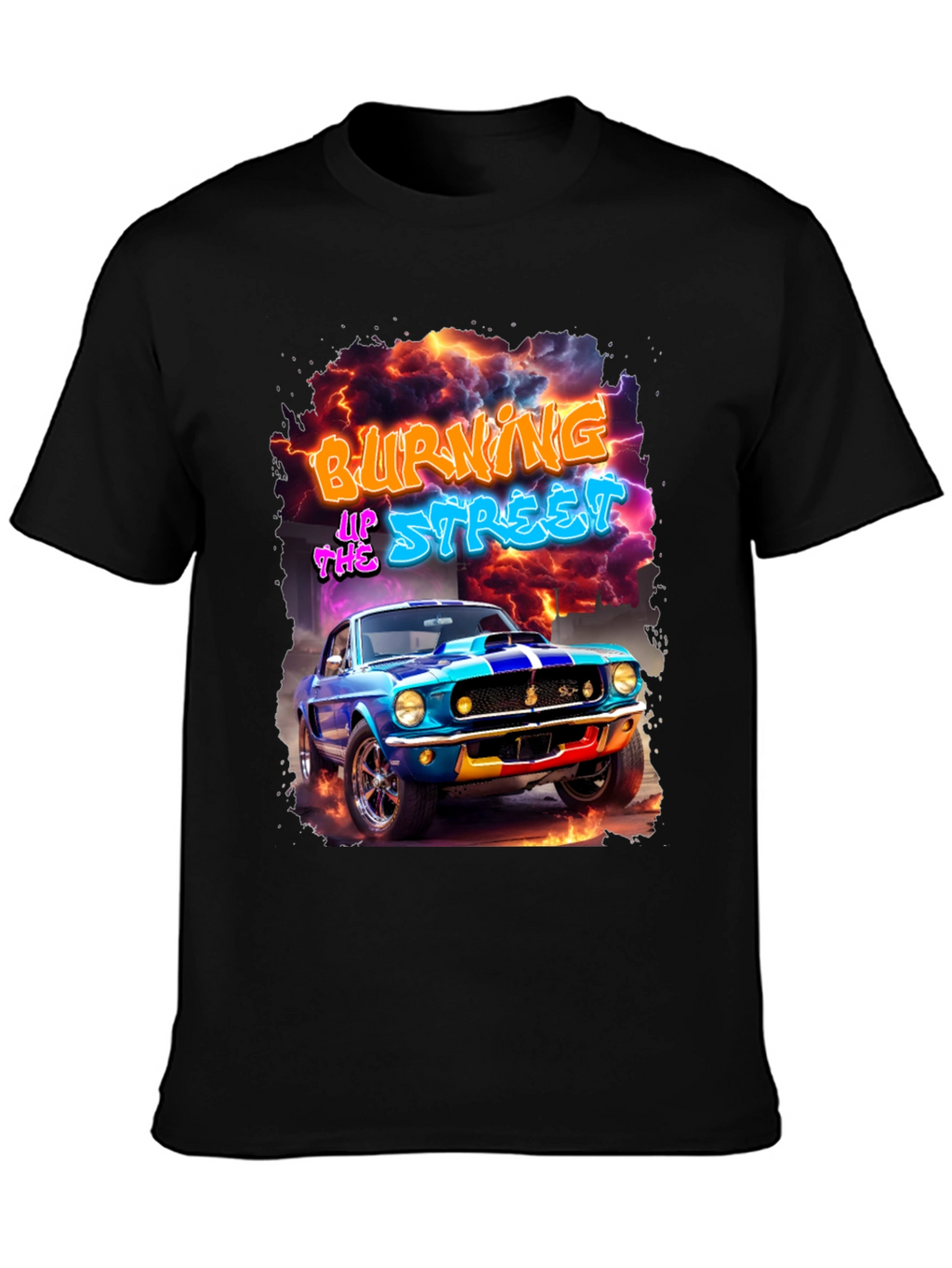 Burning Up The Street Graphic Tee