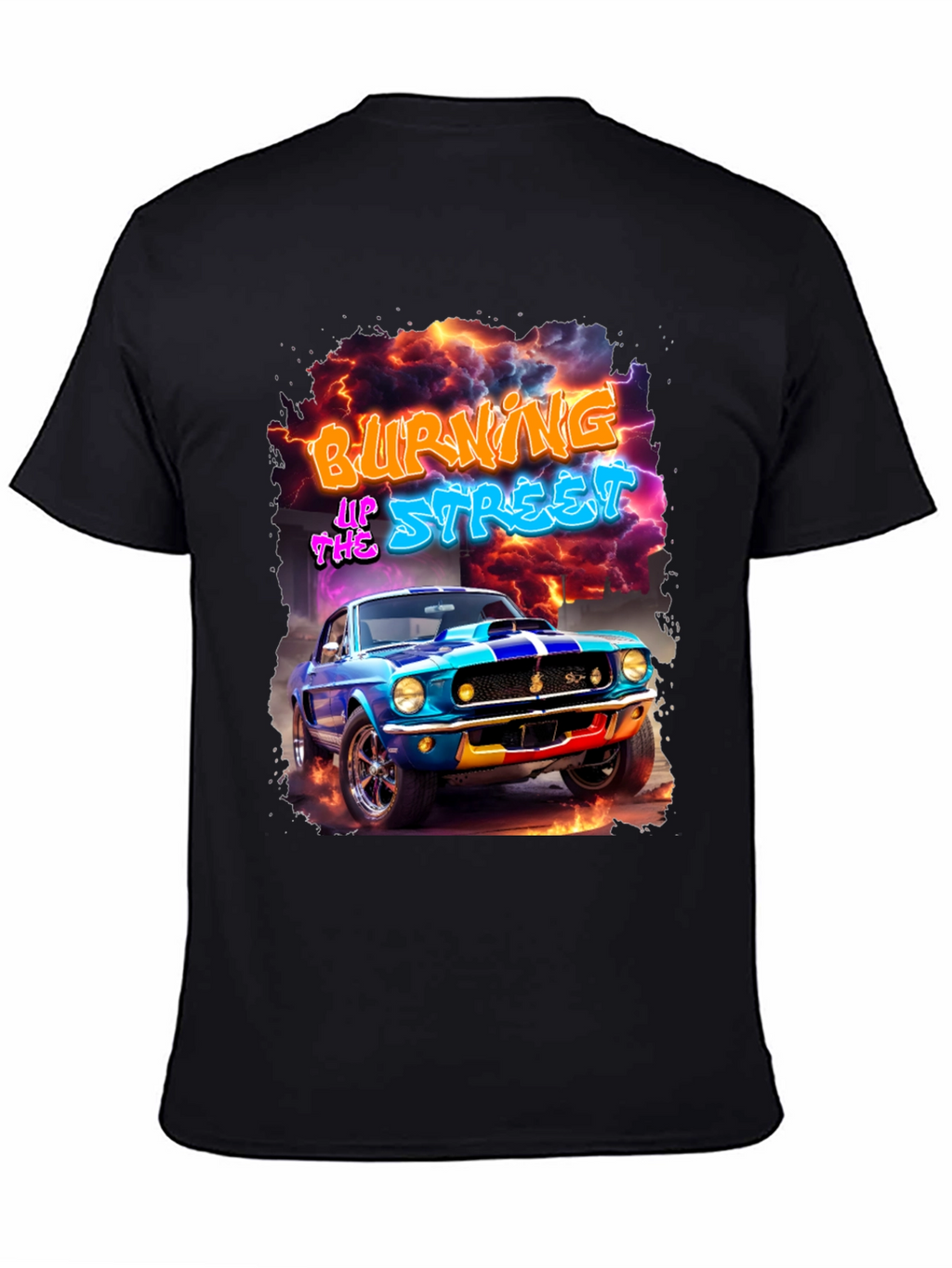 Burning Up The Street Graphic Tee