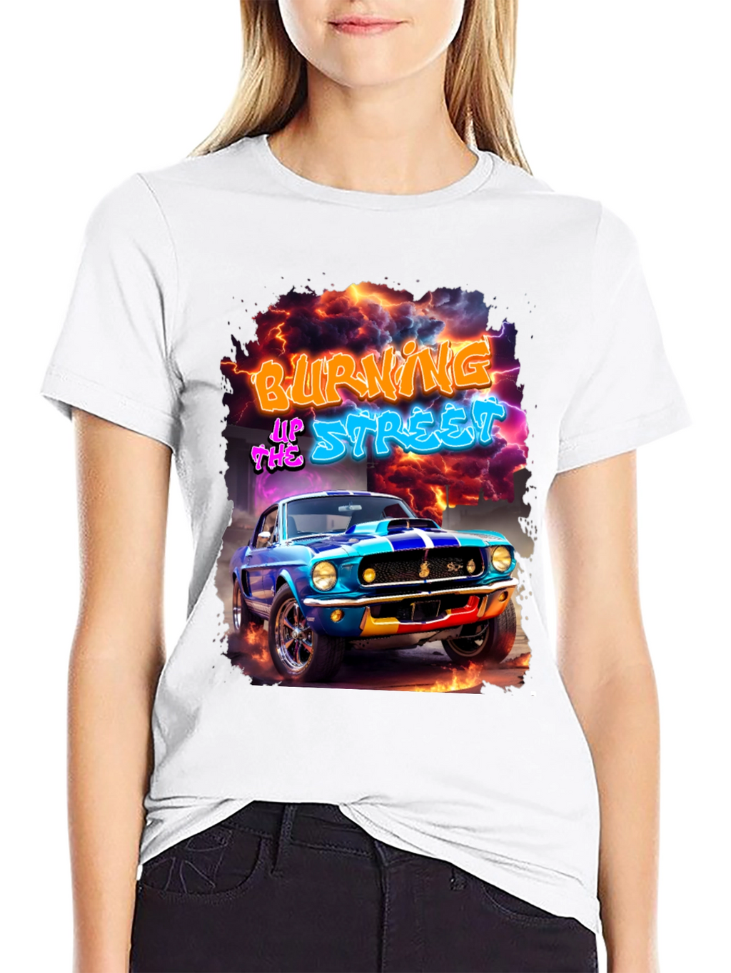 Burning Up The Street Graphic Tee