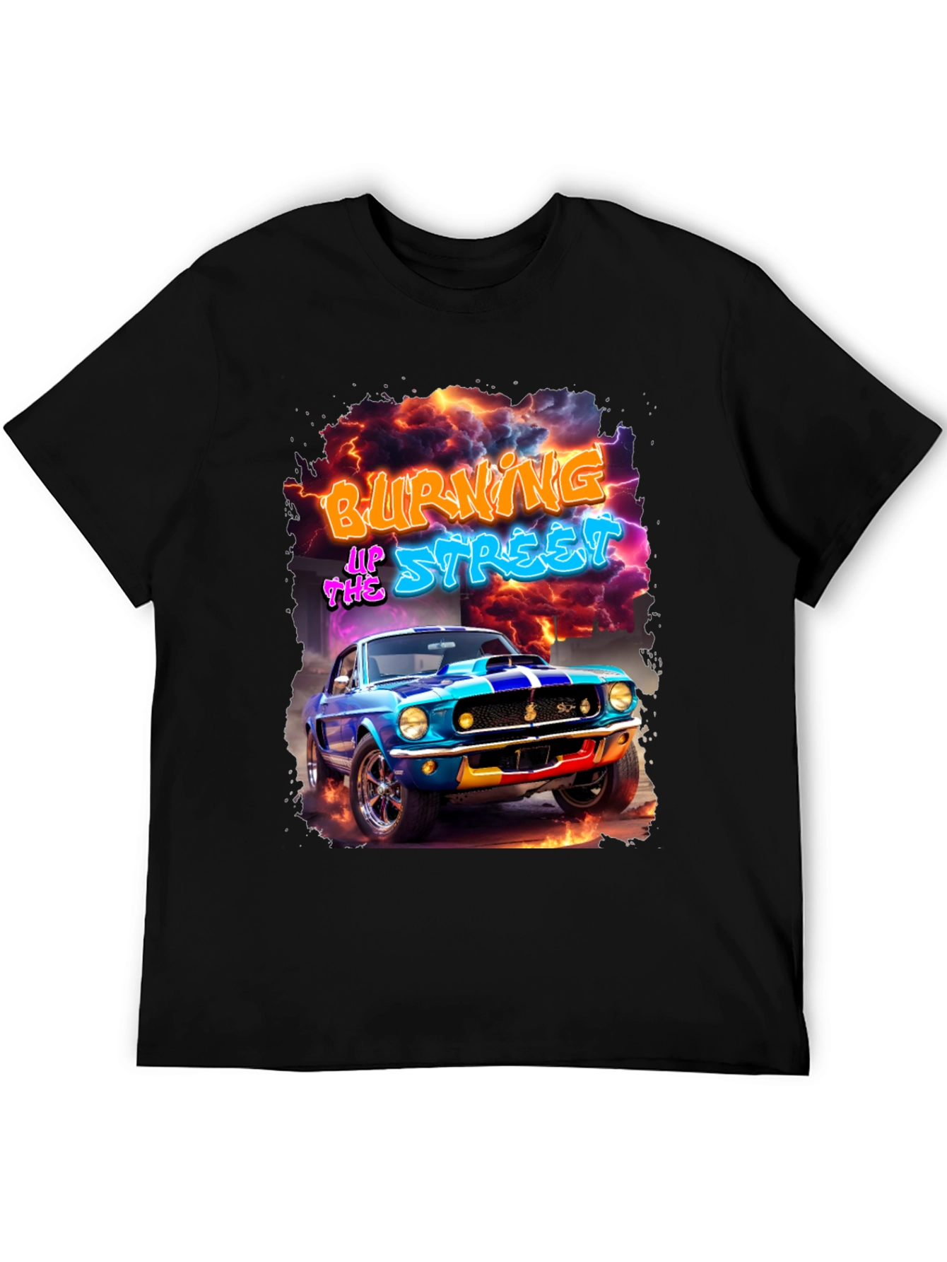 Burning Up The Street Graphic Tee