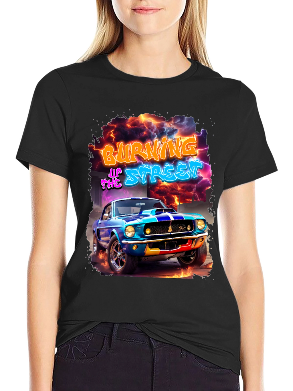 Burning Up The Street Graphic Tee
