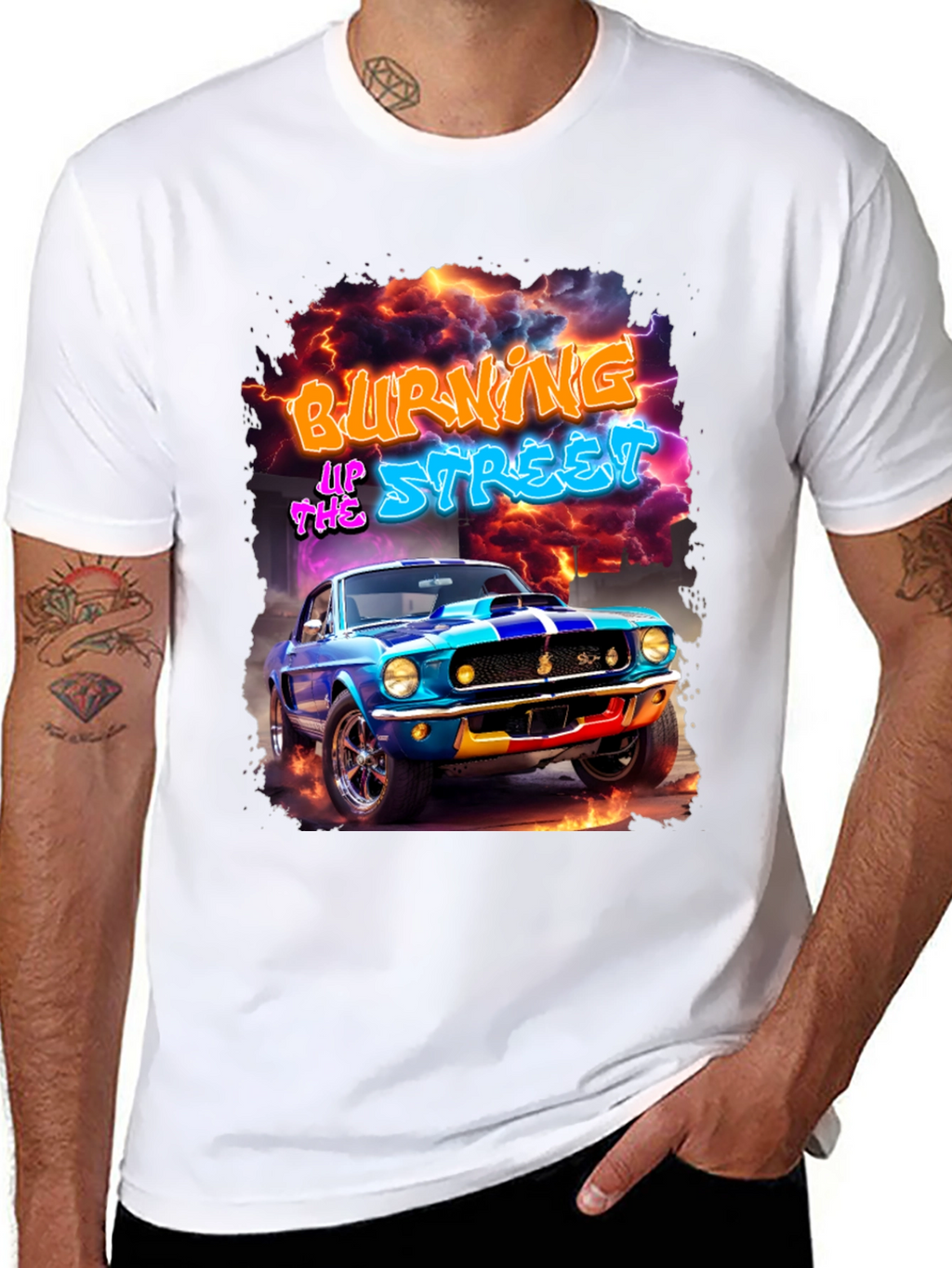 Burning Up The Street Graphic Tee