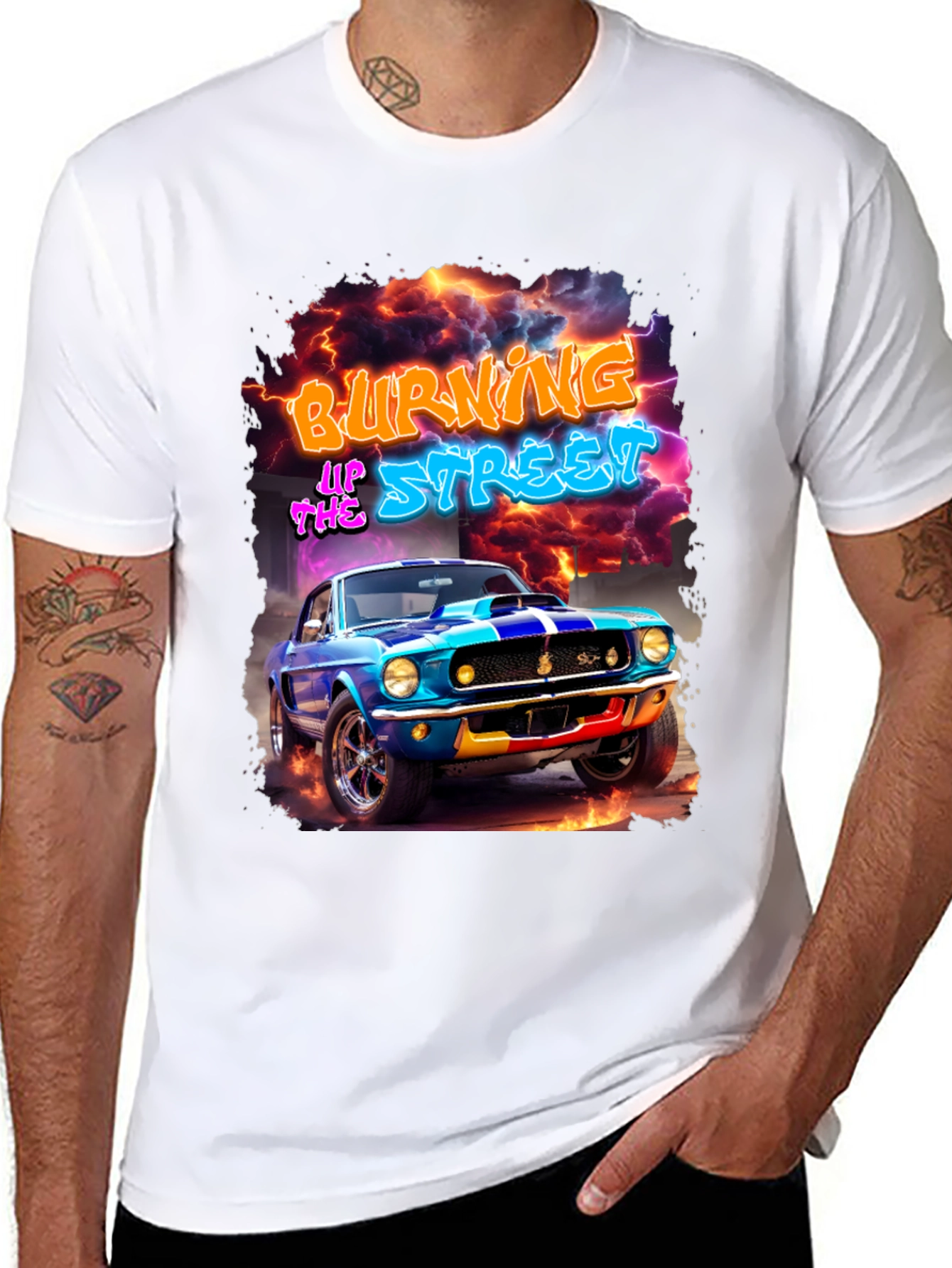 Burning Up The Street Graphic Tee