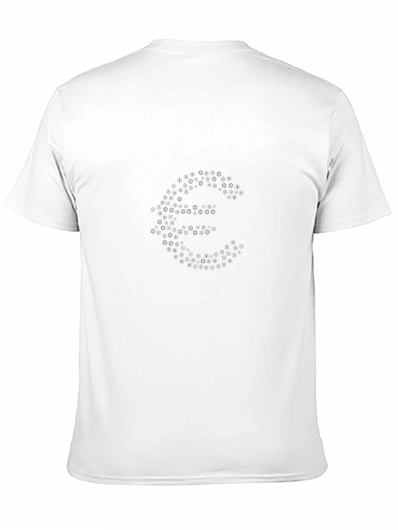 Black Graphic Tee - Euro Symbol - Casual Style