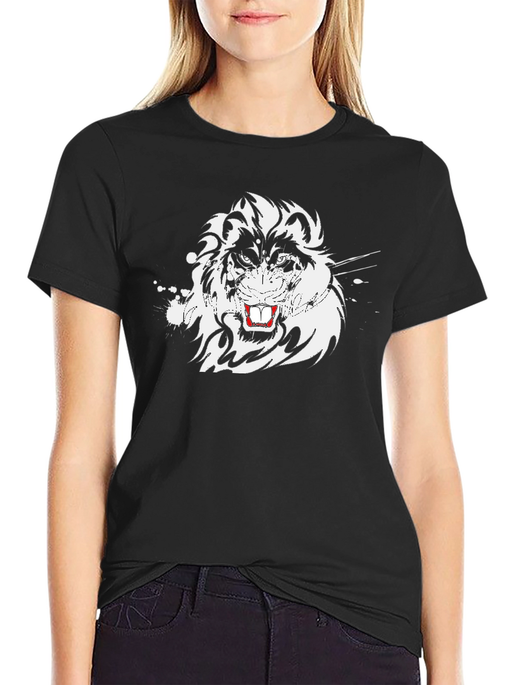Bold Graphic Lion T-Shirt