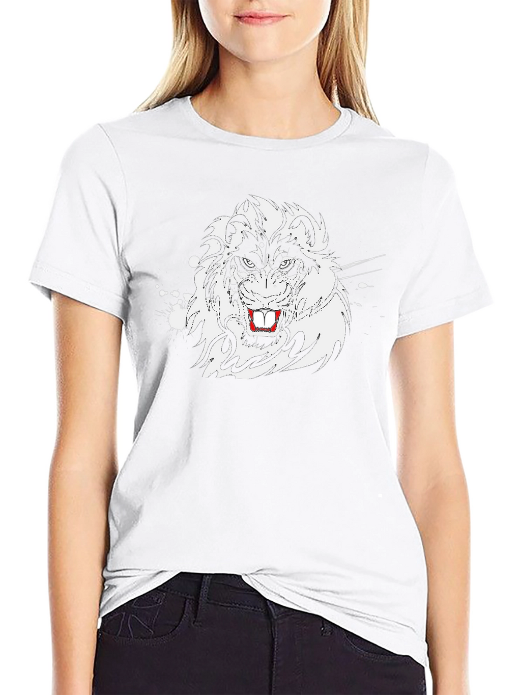 Bold Graphic Lion T-Shirt