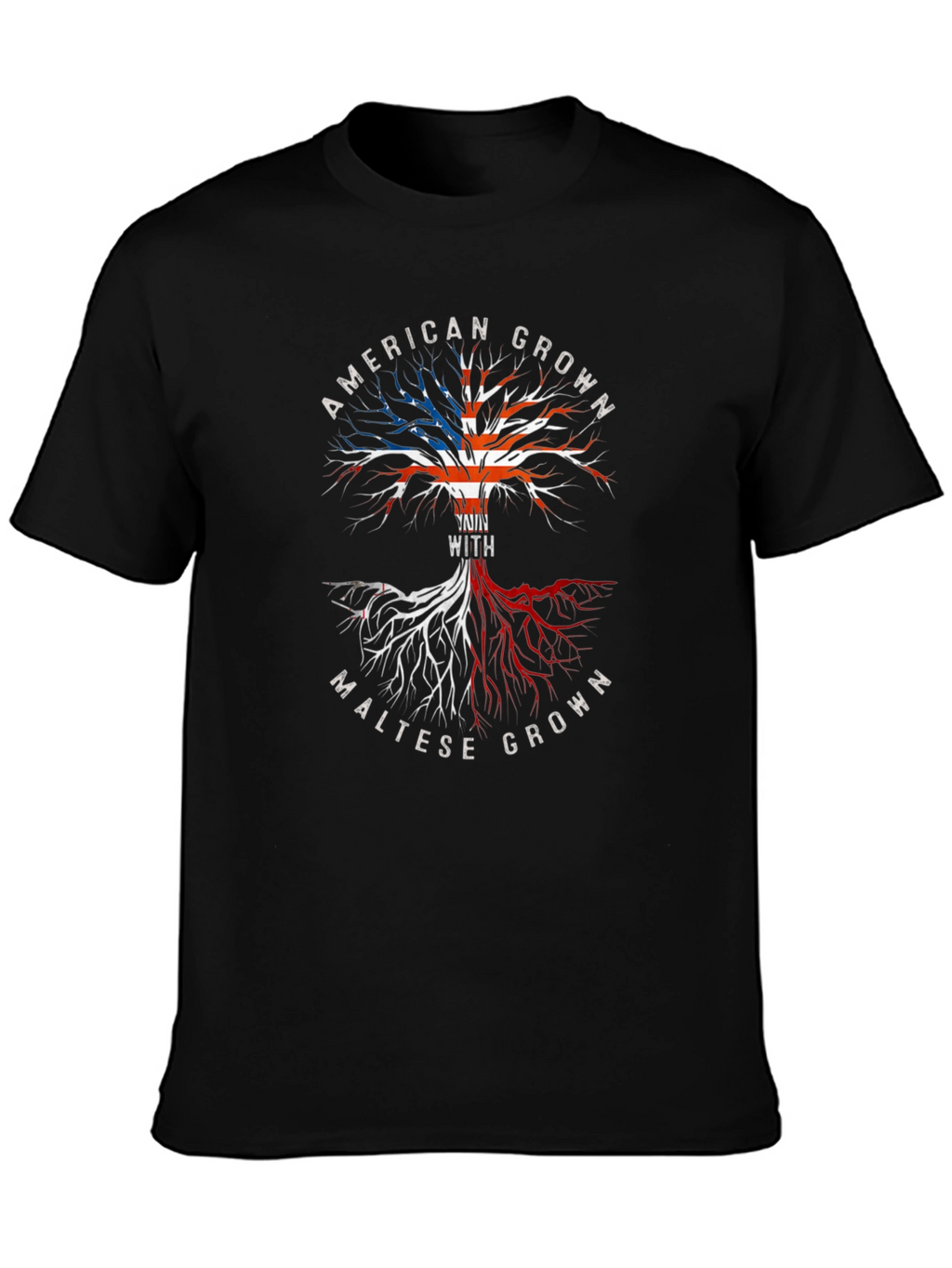 American & Maltese Grown Tree T-Shirt