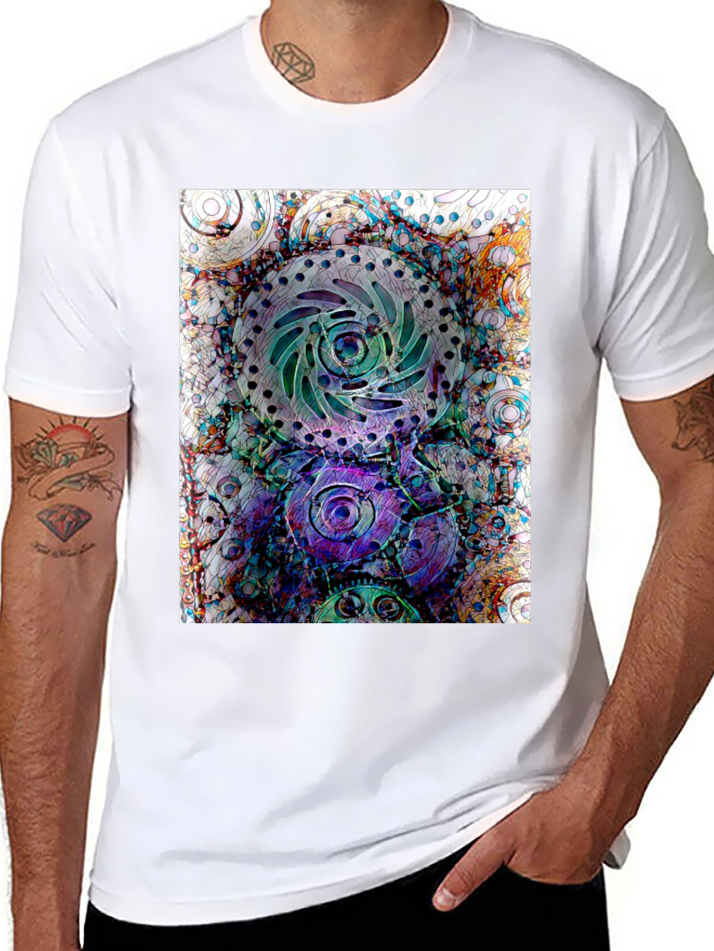 Abstract Steampunk Gear T-Shirt