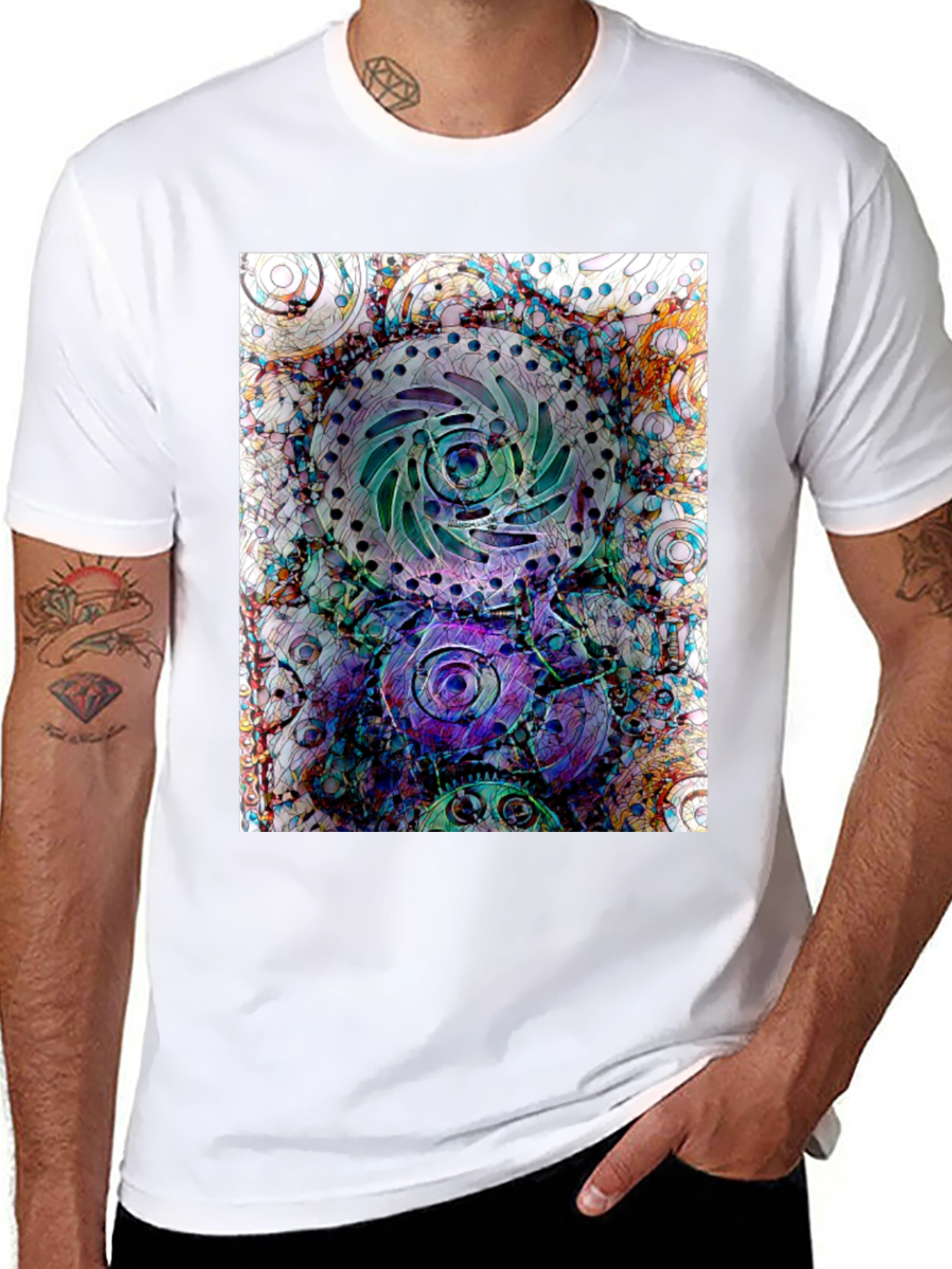 Abstract Steampunk Gear T-Shirt