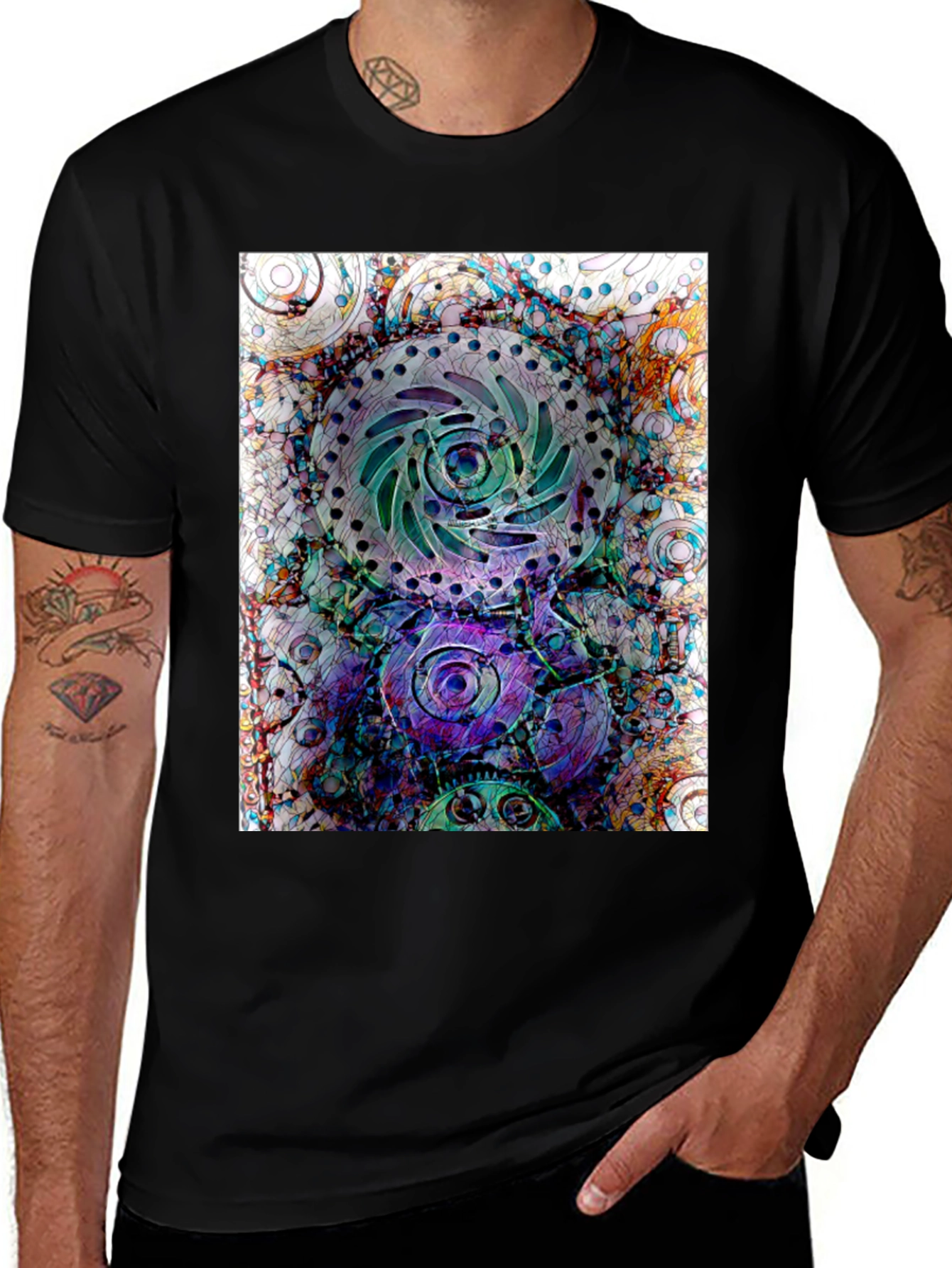 Abstract Steampunk Gear T-Shirt