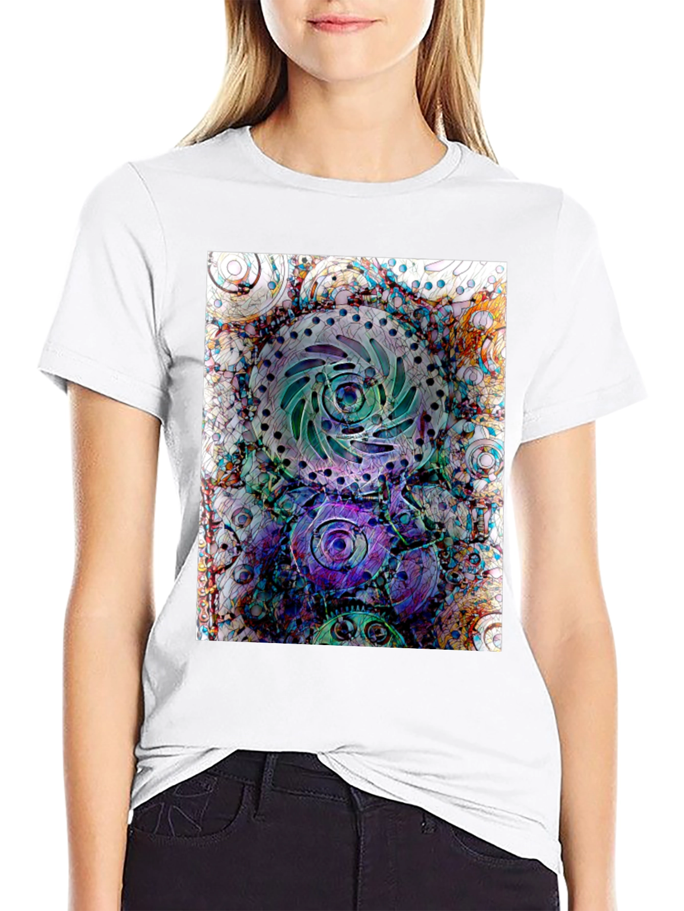 Abstract Steampunk Gear T-Shirt