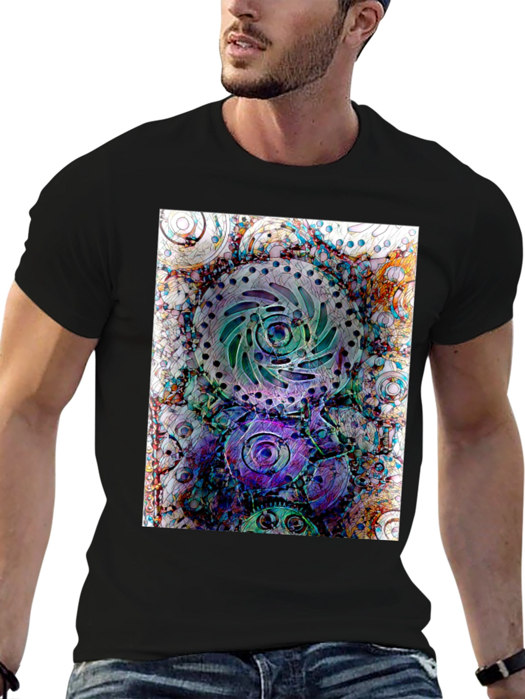 Abstract Steampunk Gear T-Shirt