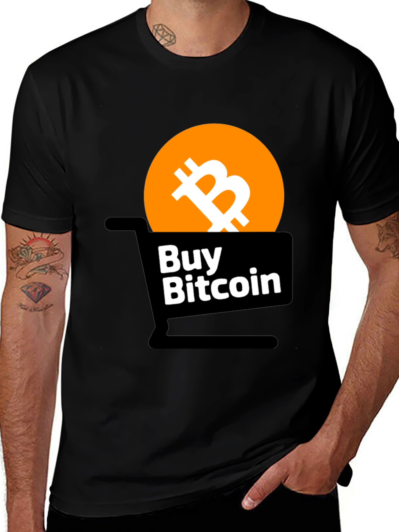 Buy Bitcoin Black Graphic Tee - Crypto Lovers Shirt