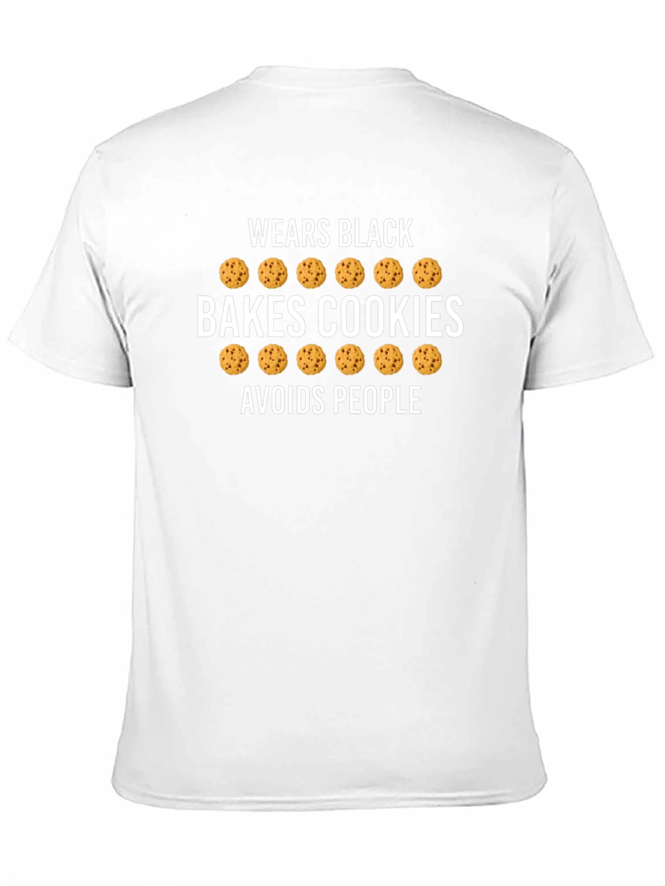 Bakes Cookies Black T-Shirt