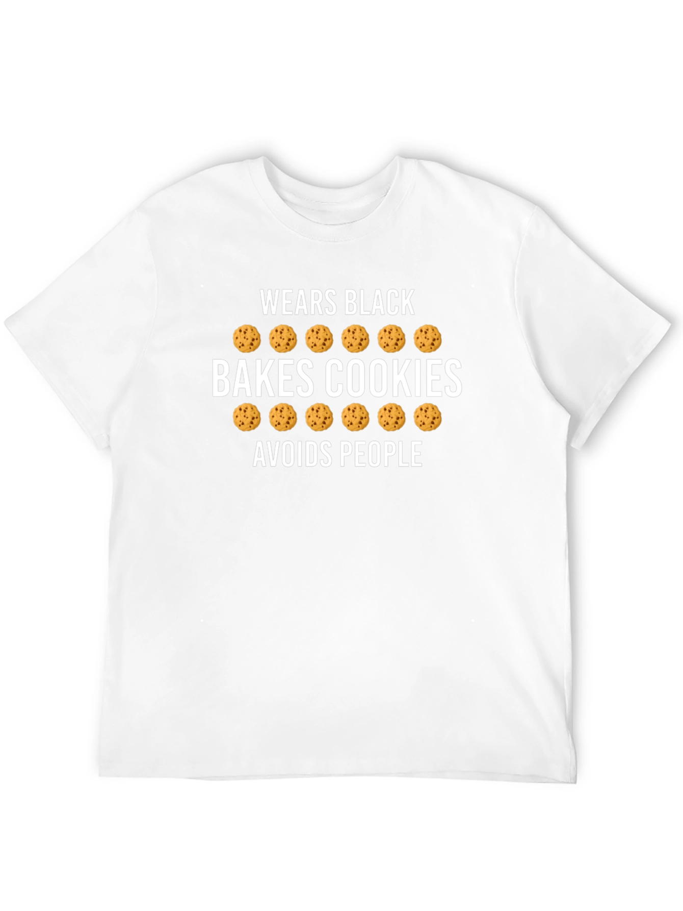 Bakes Cookies Black T-Shirt