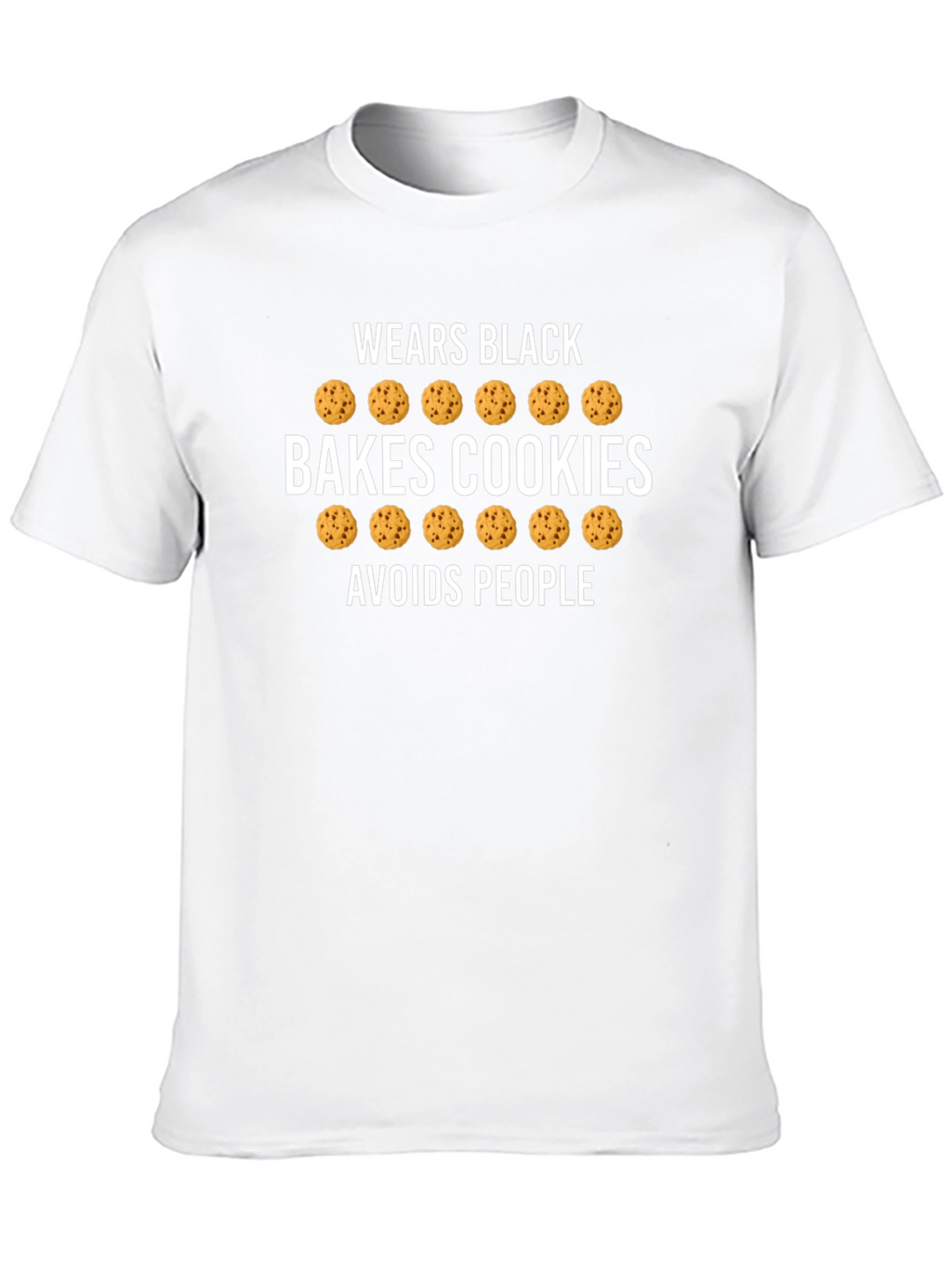 Bakes Cookies Black T-Shirt