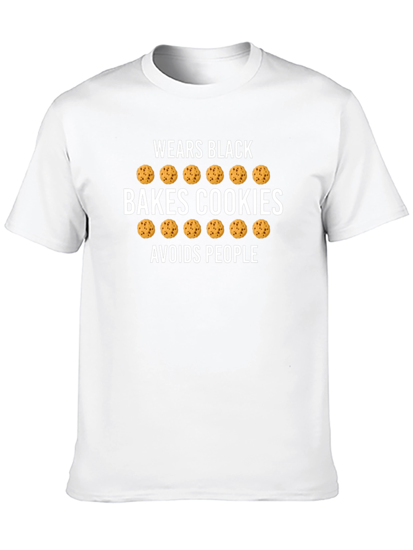 Bakes Cookies Black T-Shirt