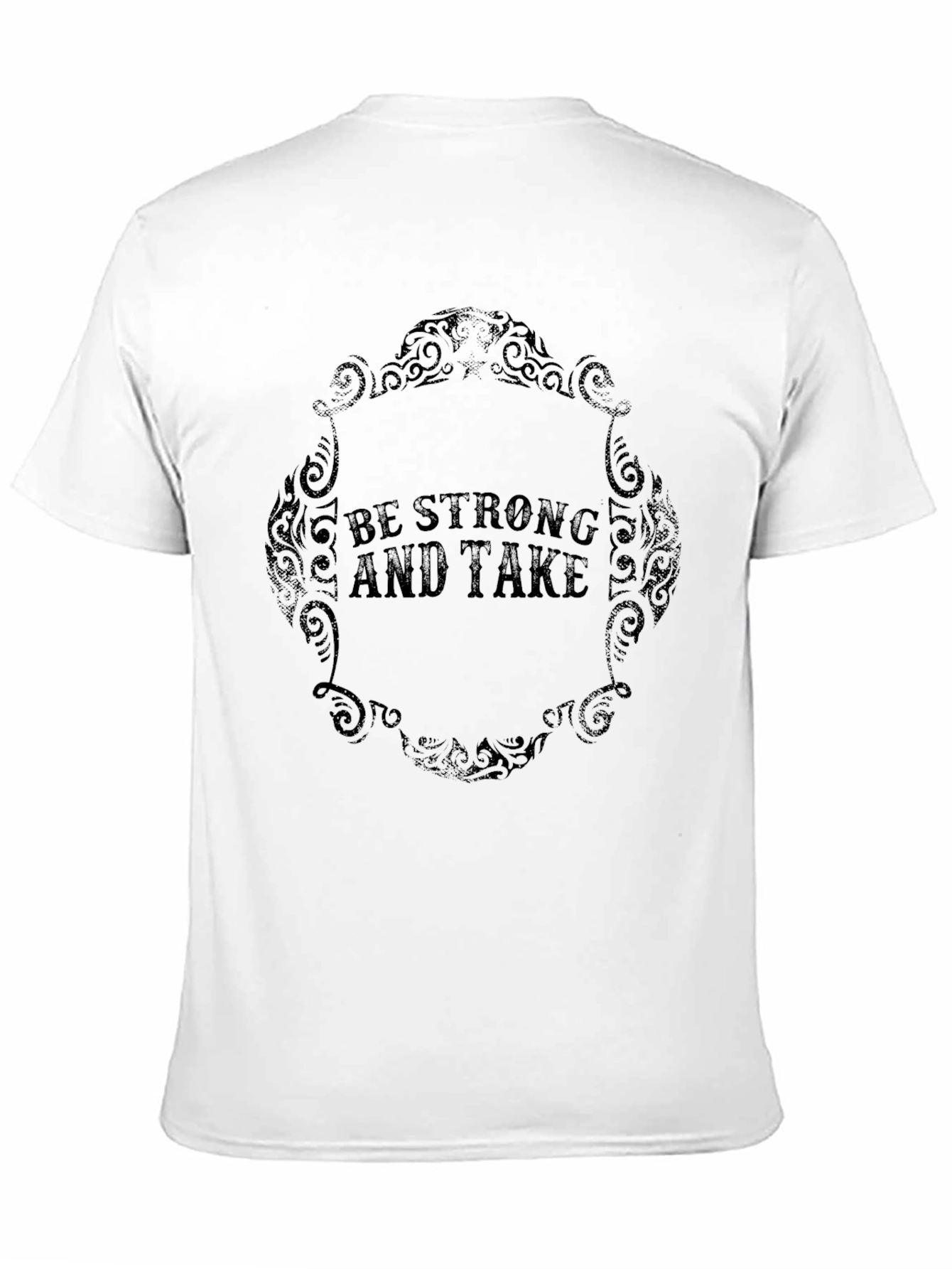 Be Strong Graphic Tee - Black Short Sleeve Shirt