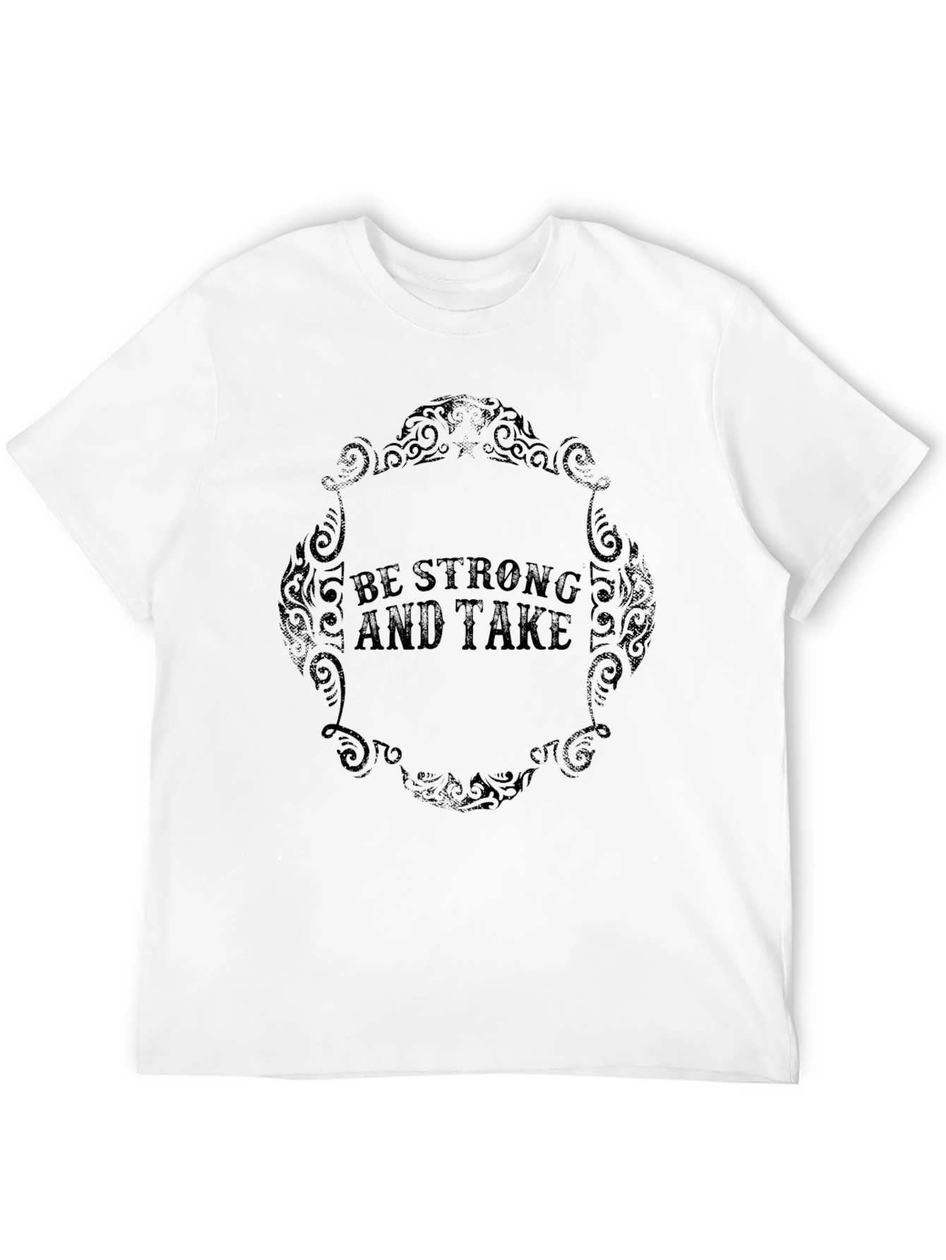 Be Strong Graphic Tee - Black Short Sleeve Shirt
