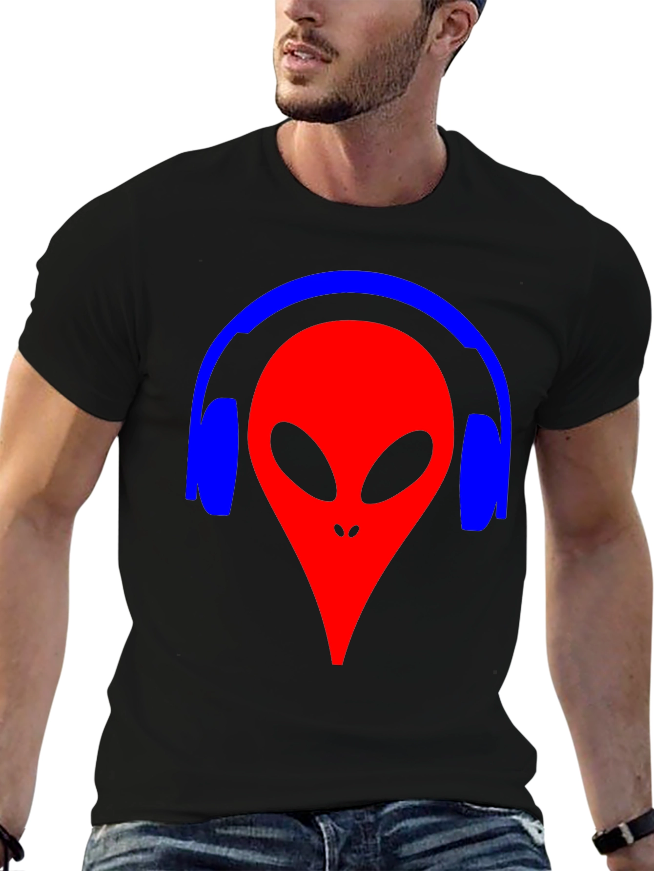 Alien Headphone Graphic Tee