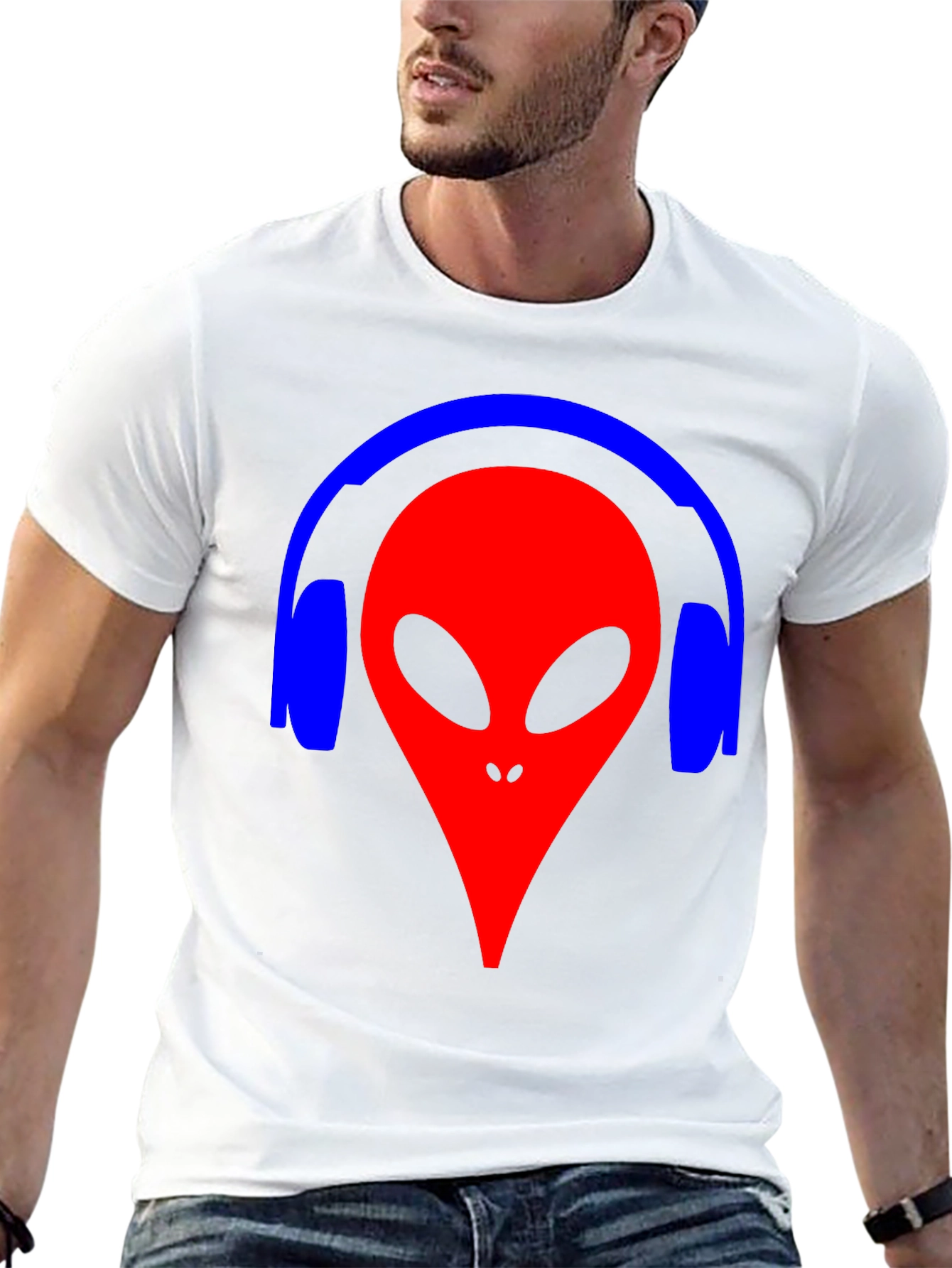 Alien Headphone Graphic Tee