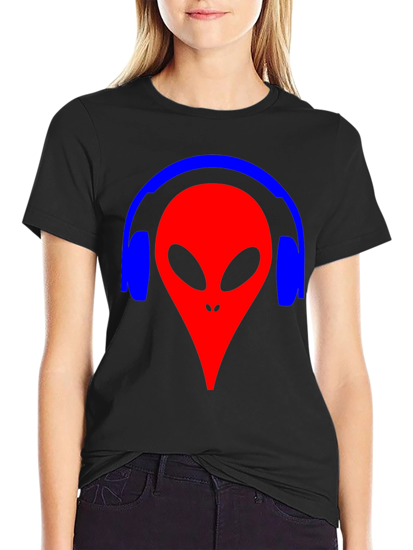 Alien Headphone Graphic Tee