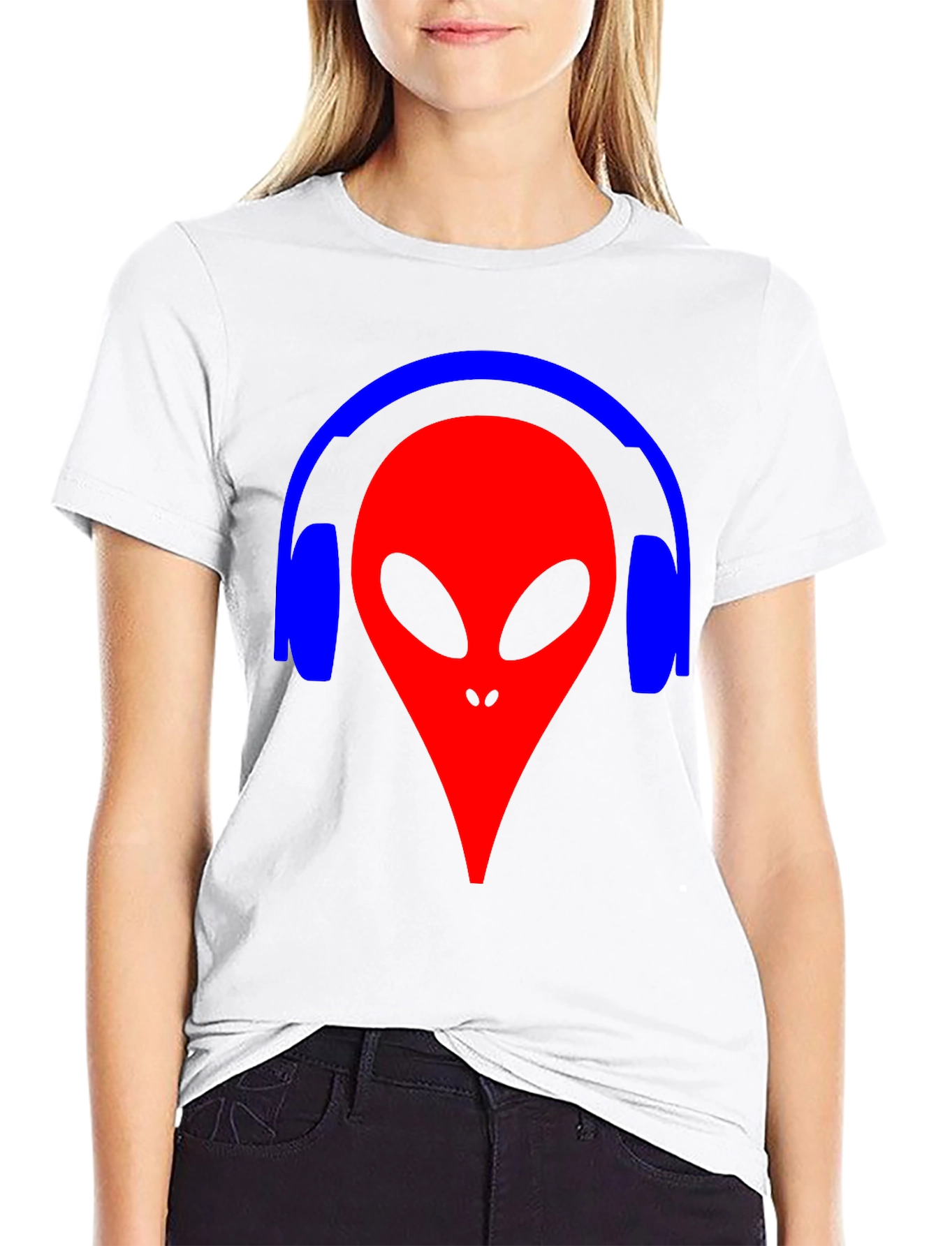 Alien Headphone Graphic Tee