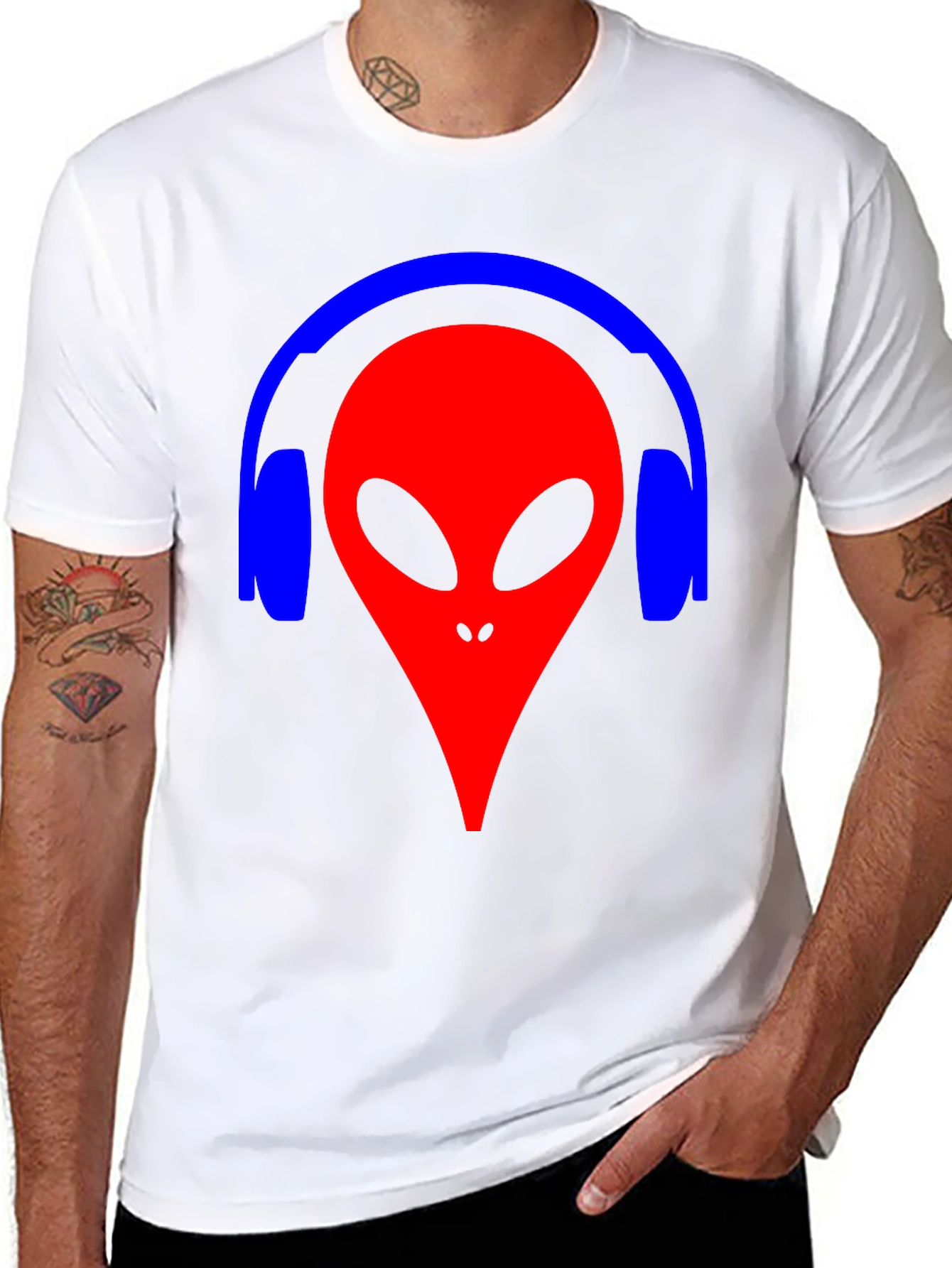 Alien Headphone Graphic Tee