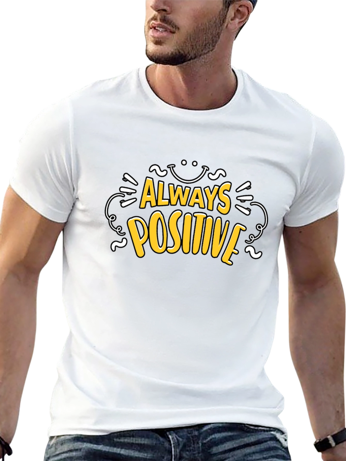 Always Positive Black T-Shirt