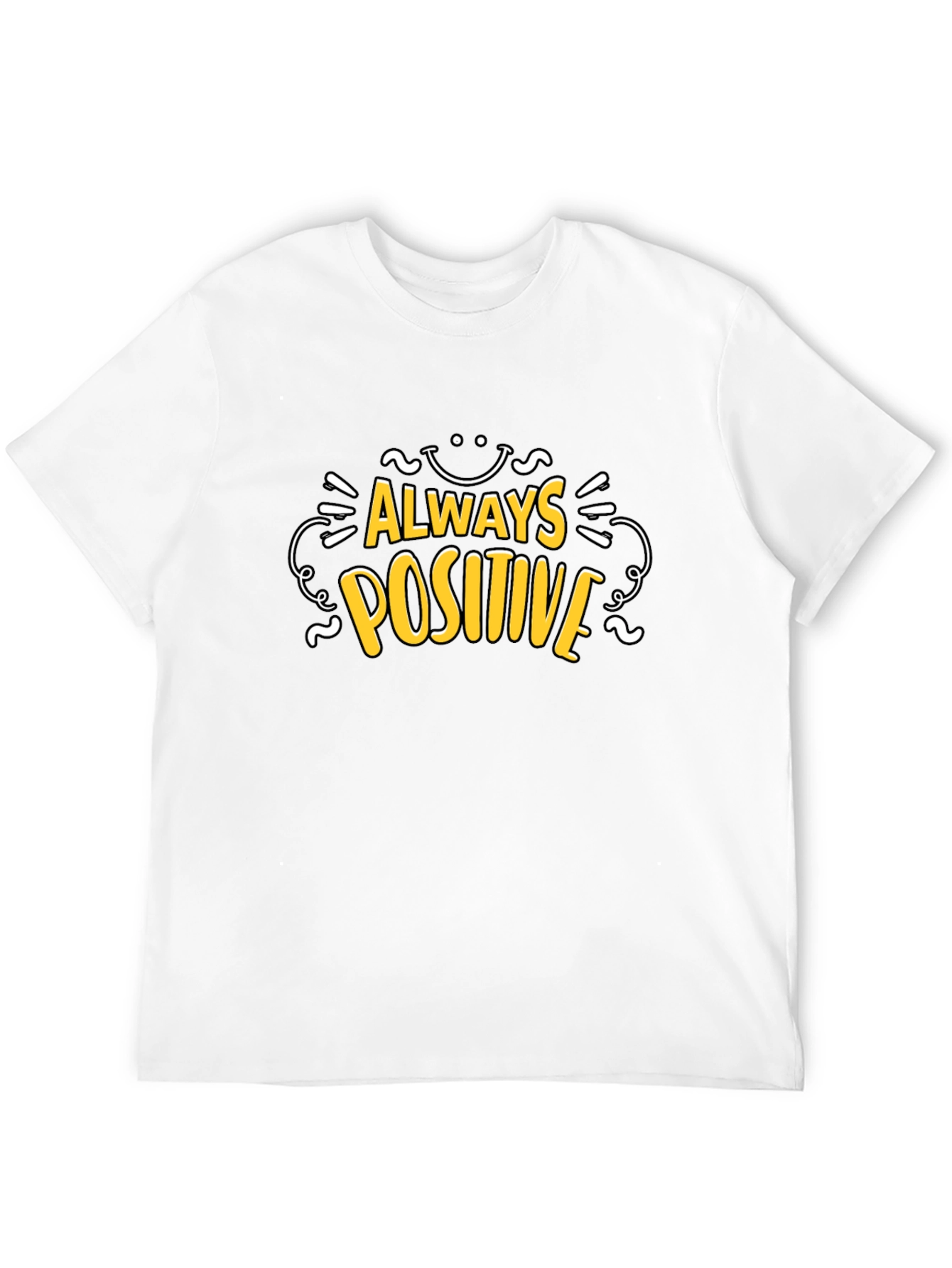 Always Positive Black T-Shirt