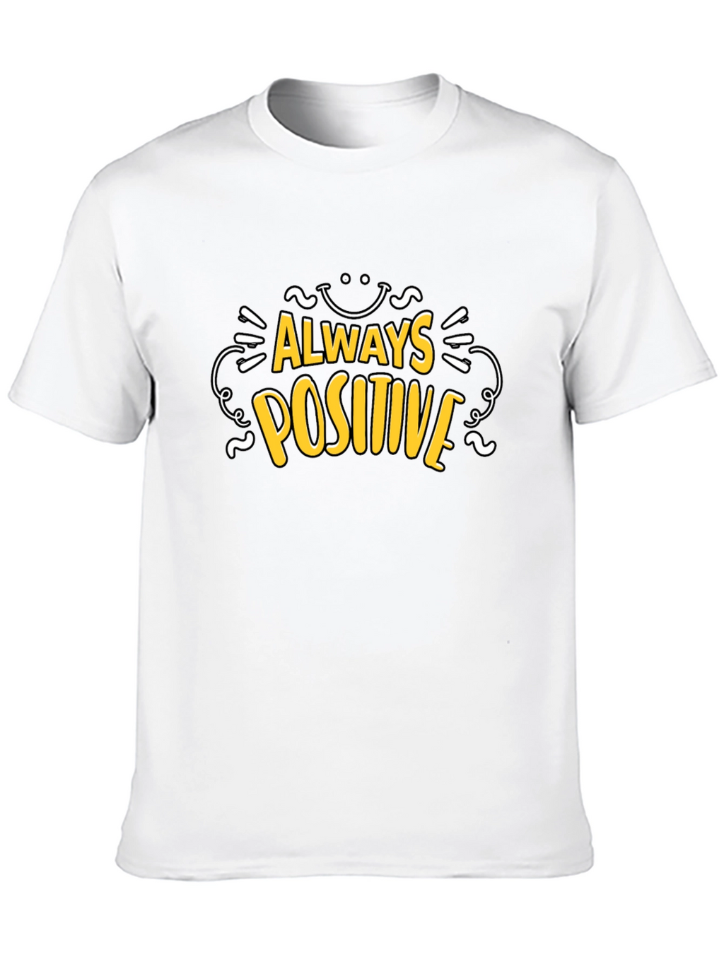 Always Positive Black T-Shirt