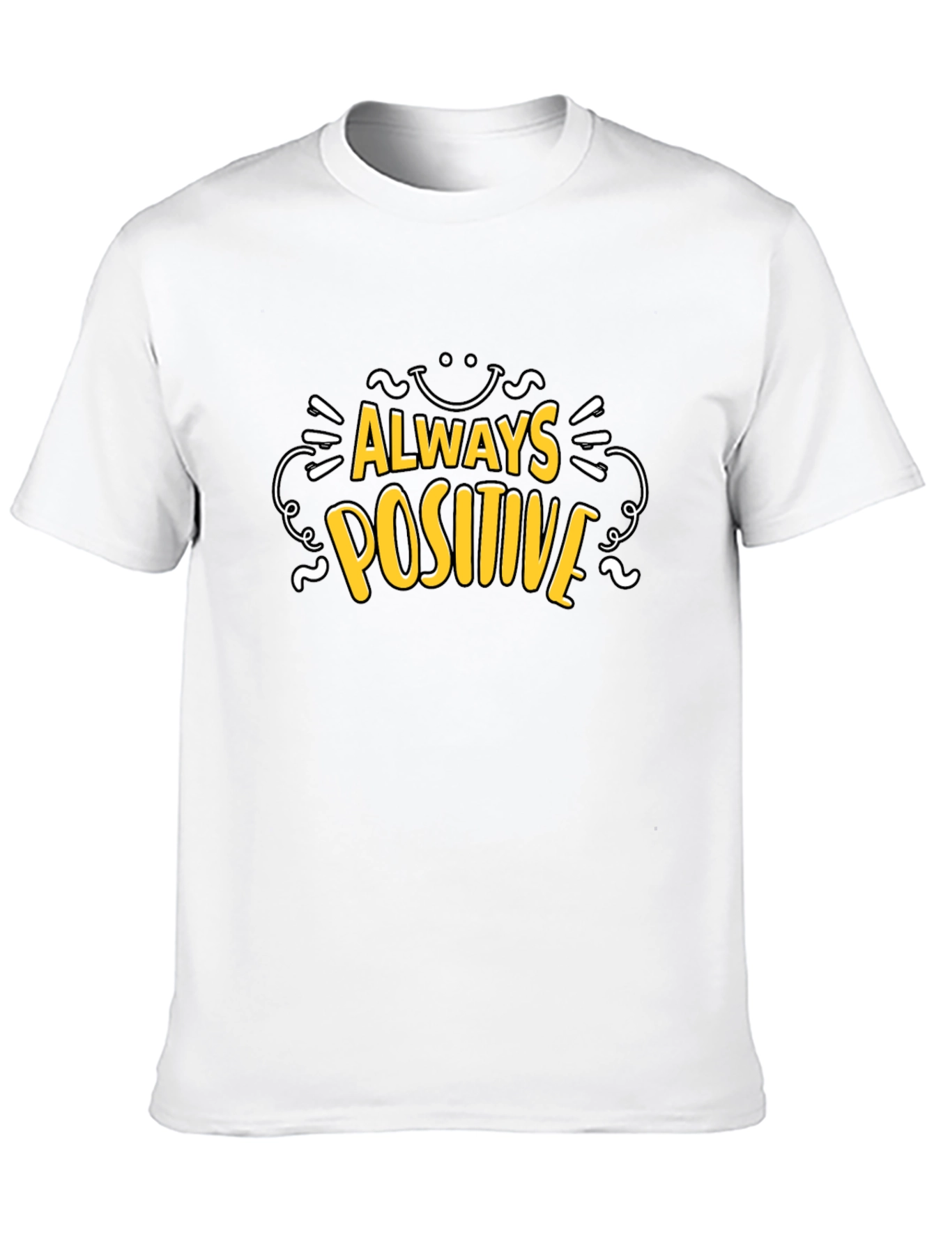 Always Positive Black T-Shirt