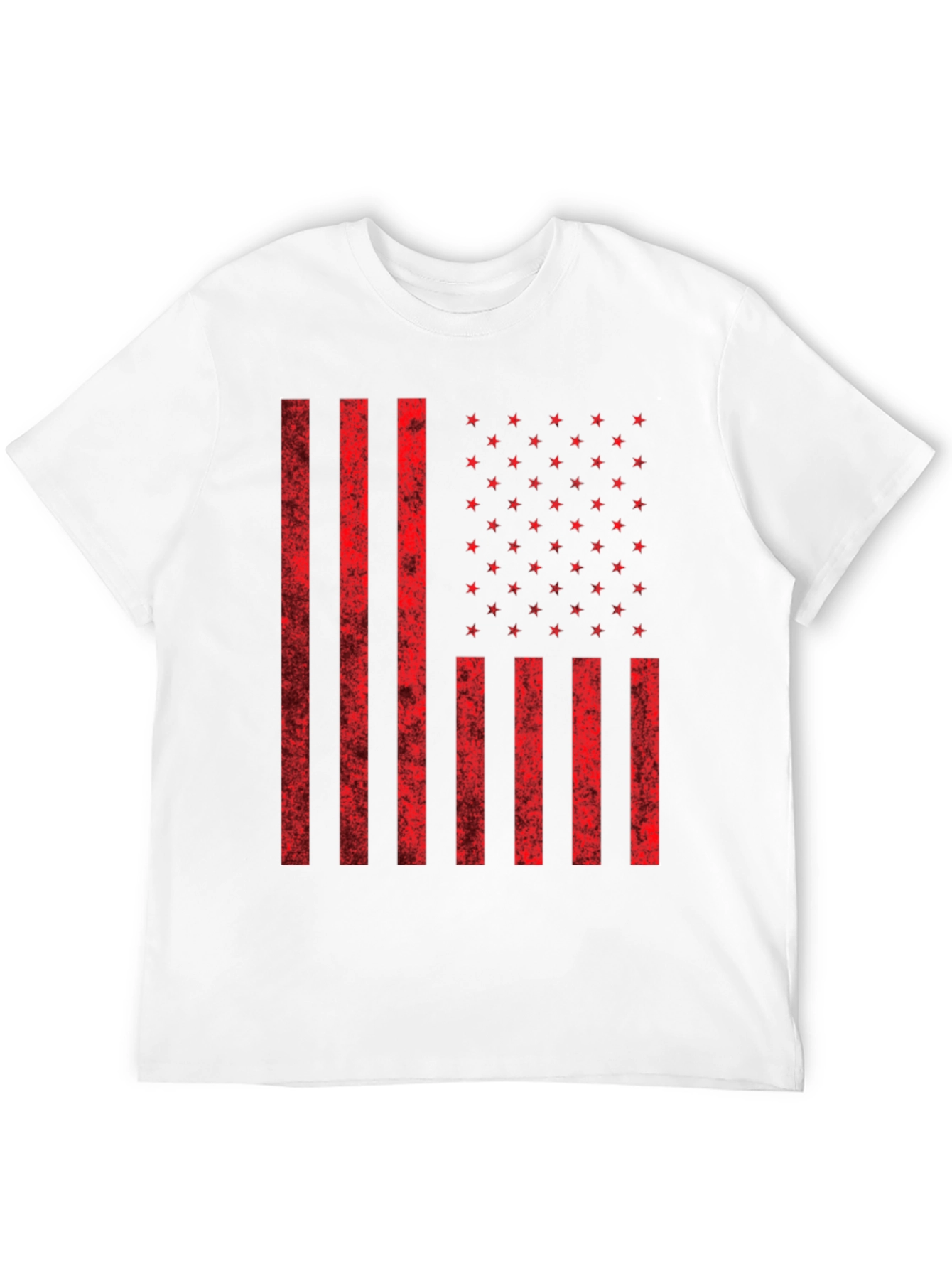 American Flag Graphic Print T-Shirt - Patriotic Style