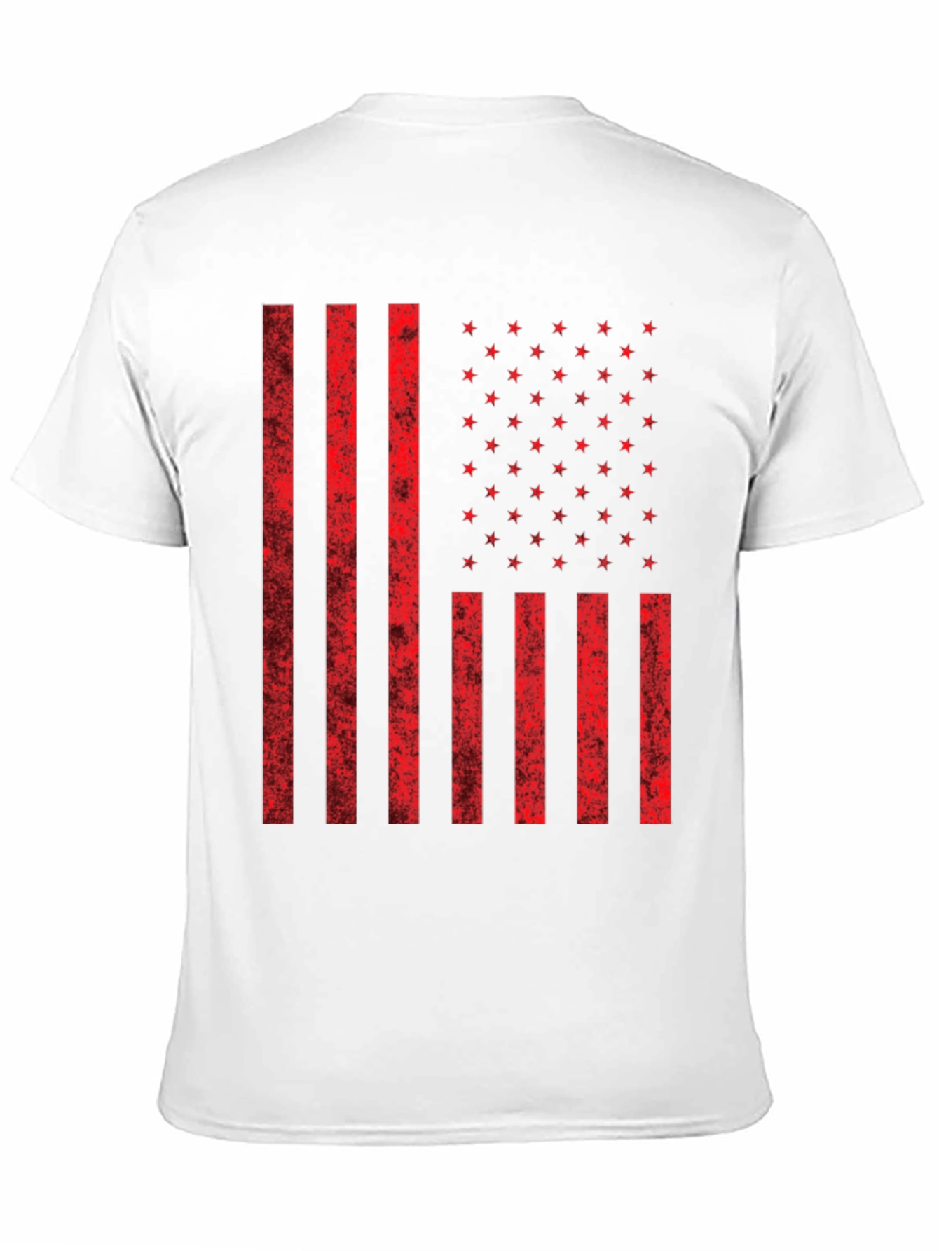 American Flag Graphic Print T-Shirt - Patriotic Style
