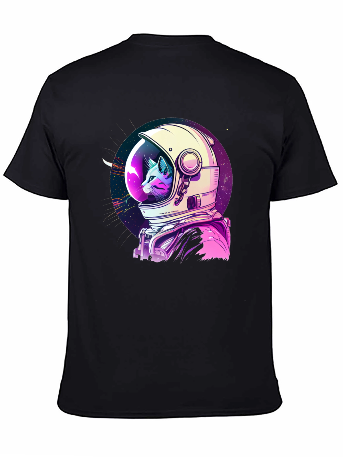Astronaut Cat Graphic T-Shirt