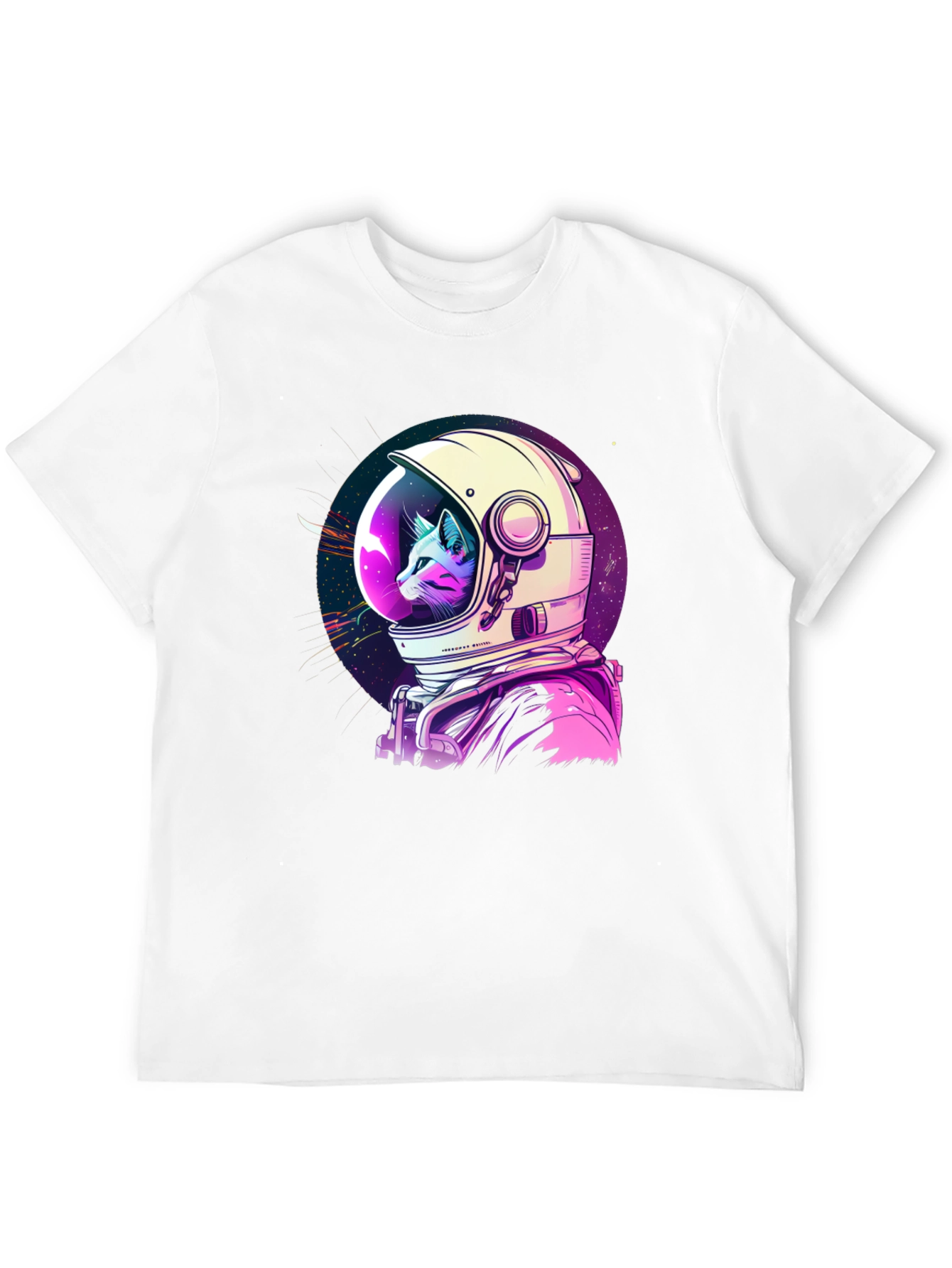 Astronaut Cat Graphic T-Shirt