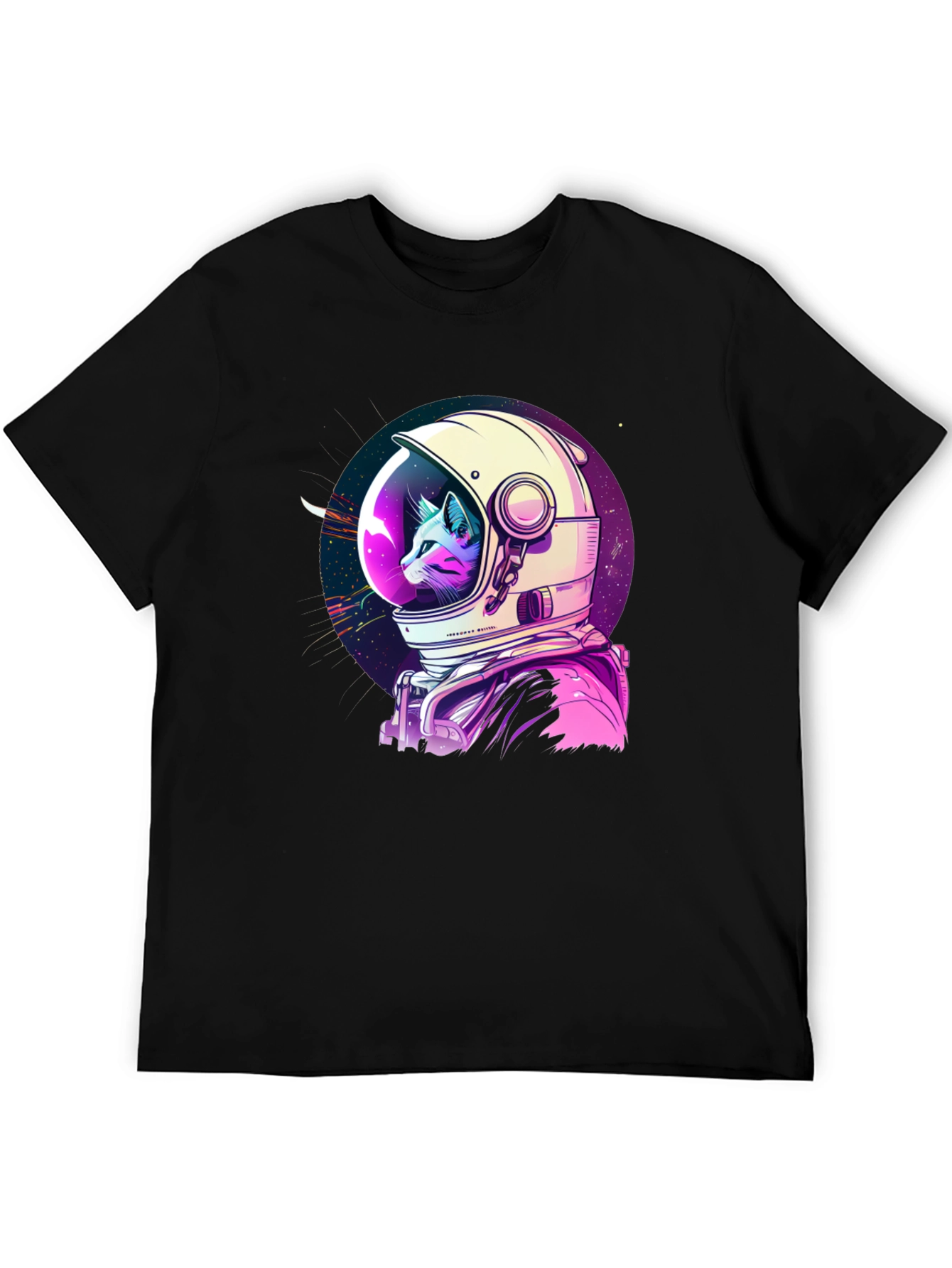 Astronaut Cat Graphic T-Shirt