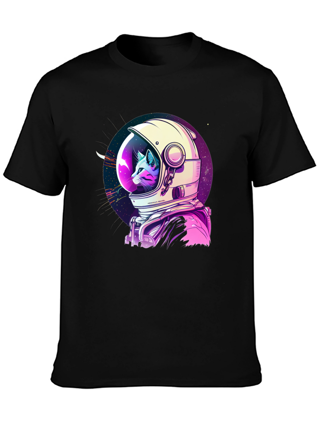 Astronaut Cat Graphic T-Shirt
