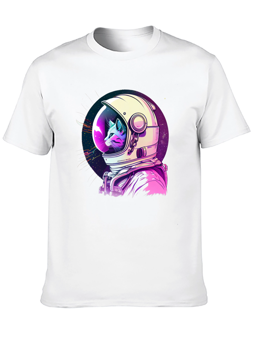 Astronaut Cat Graphic T-Shirt