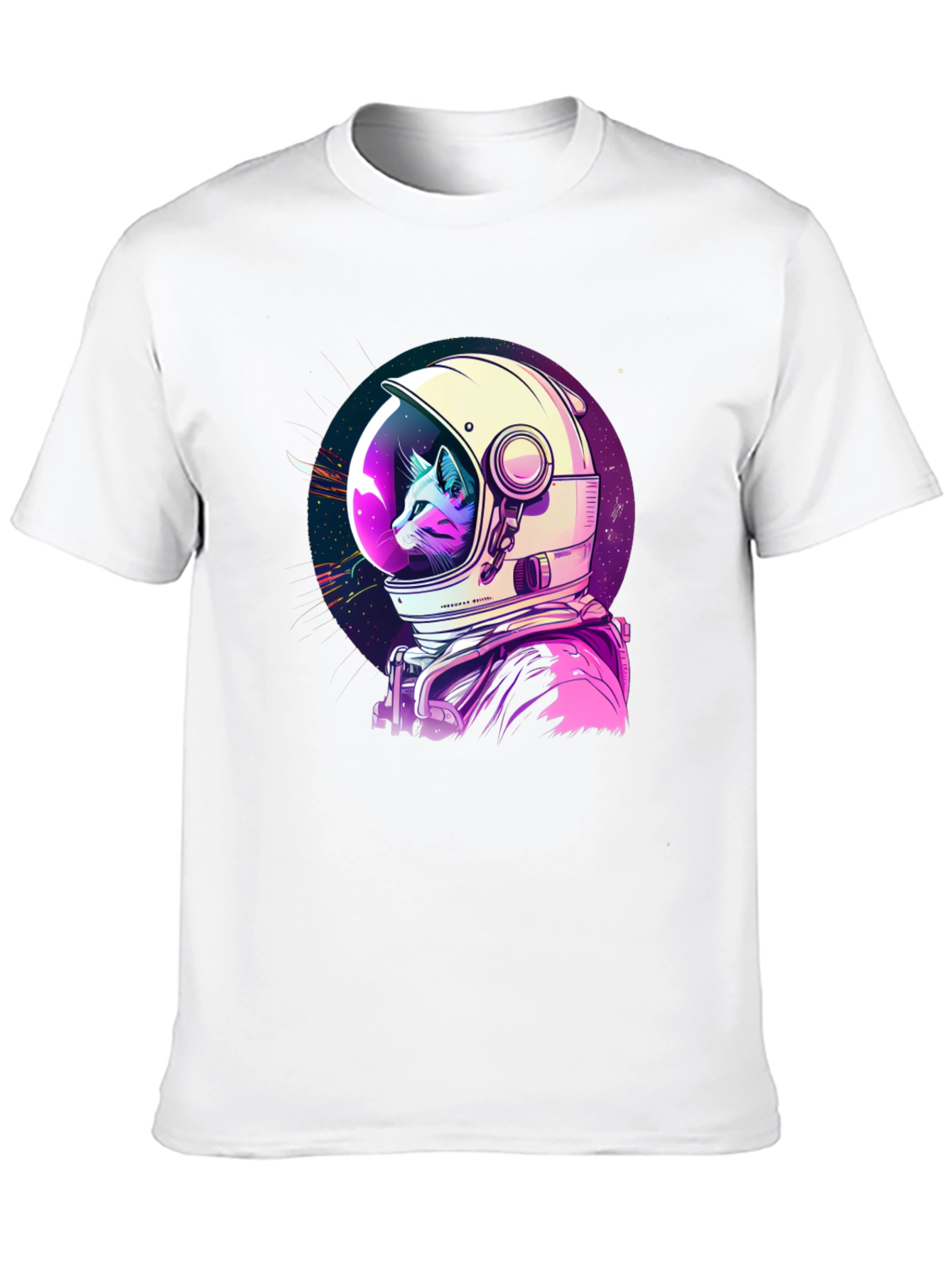 Astronaut Cat Graphic T-Shirt