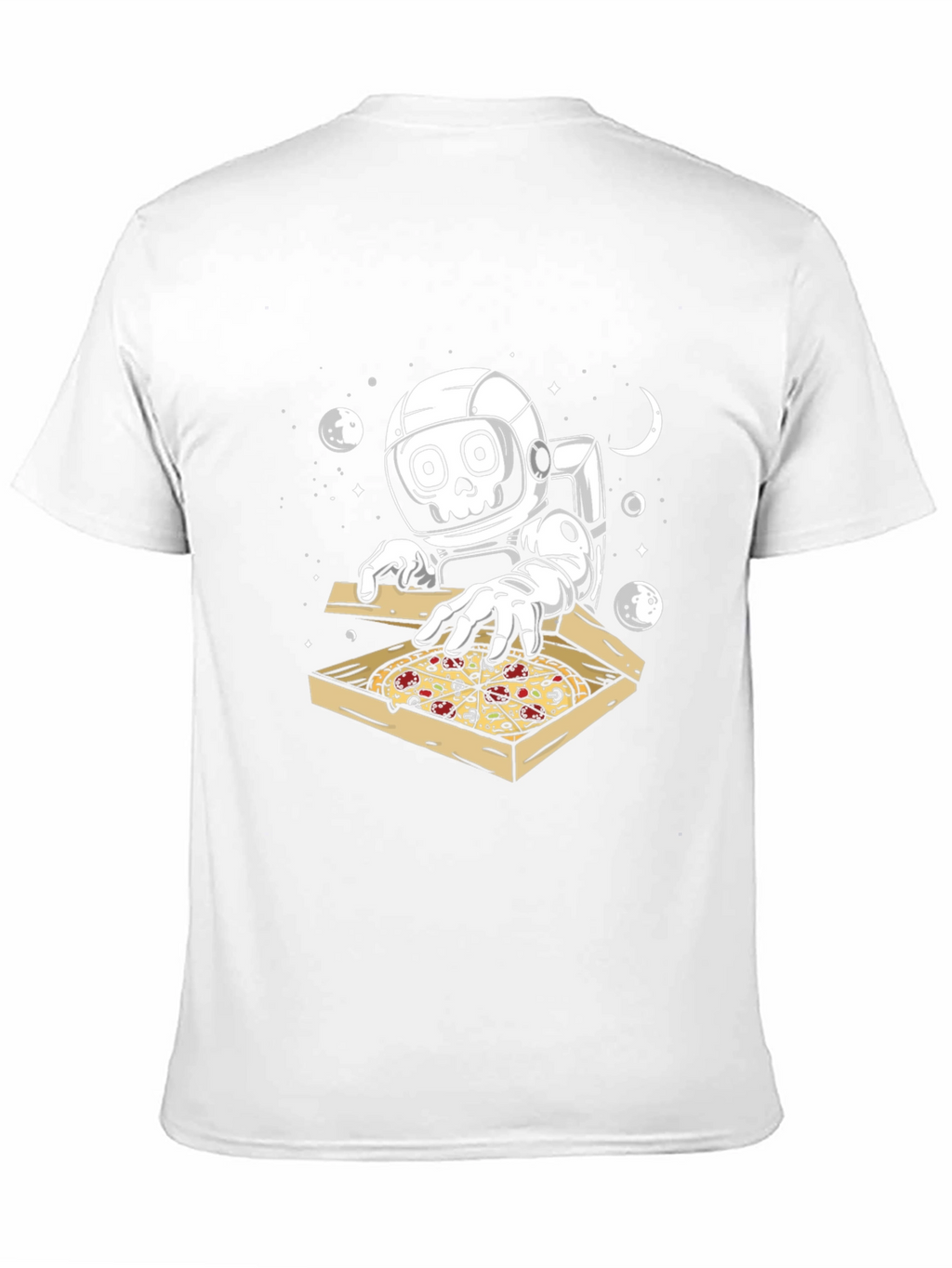 Astronaut Pizza Lover Graphic T-Shirt